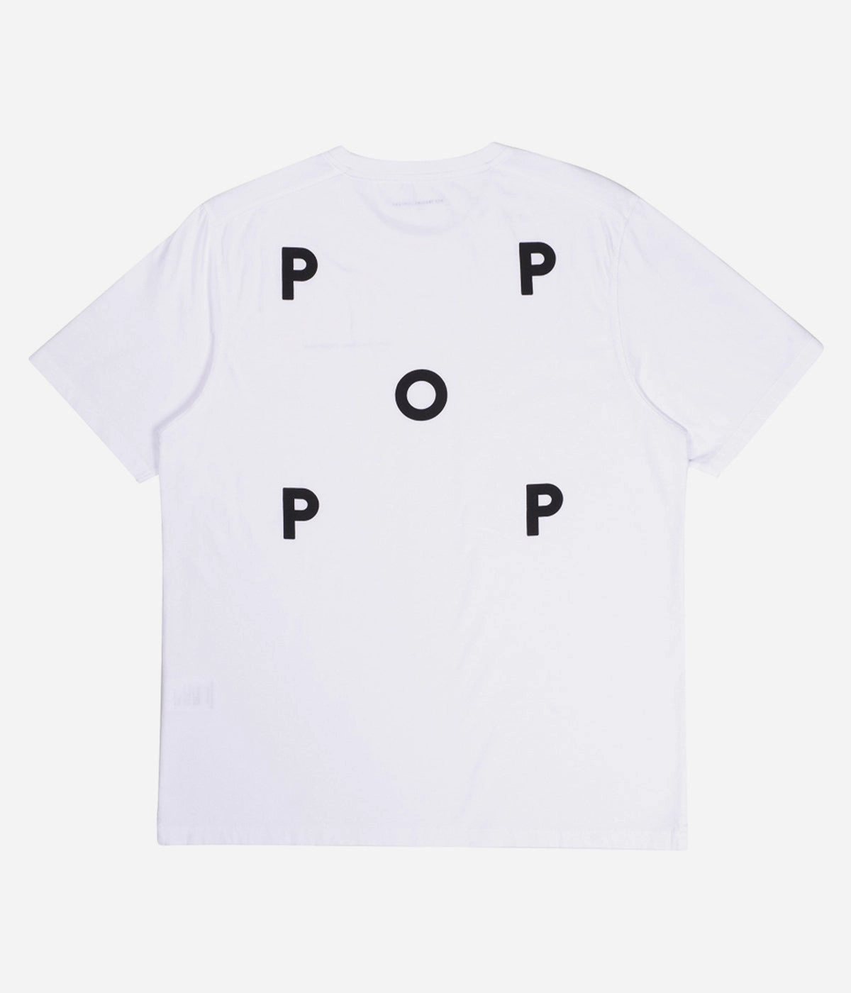 Pop Logo T-Shirt Thermoregulating Fabric Neutral Toned Stitching