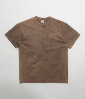 fall clothes Popular Item Polar Surf Logo Acid T-Shirt - Brown