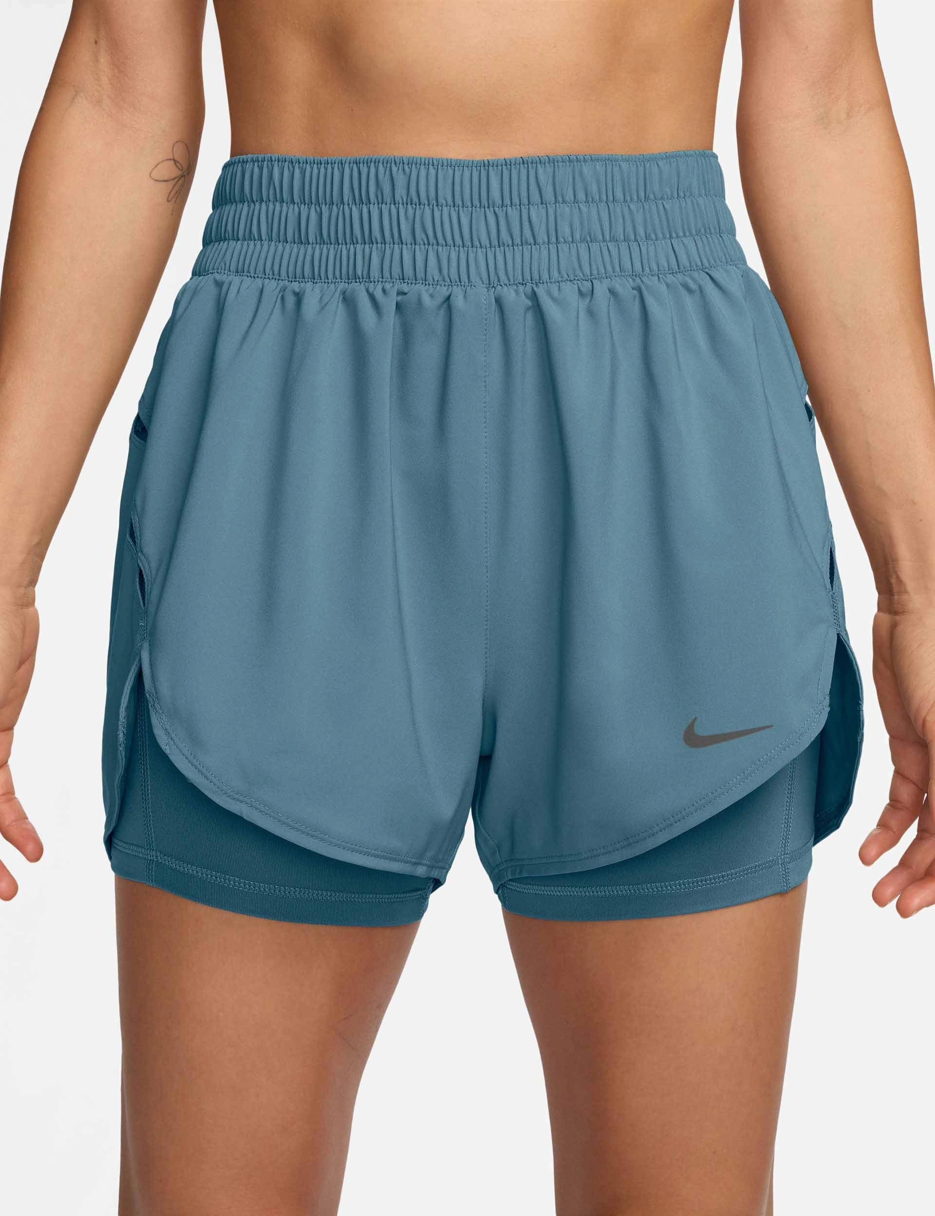 graduation season Comfortable clothing One Dri-FIT 2-in-1 Shorts - Smokey Blue/Reflective Silver