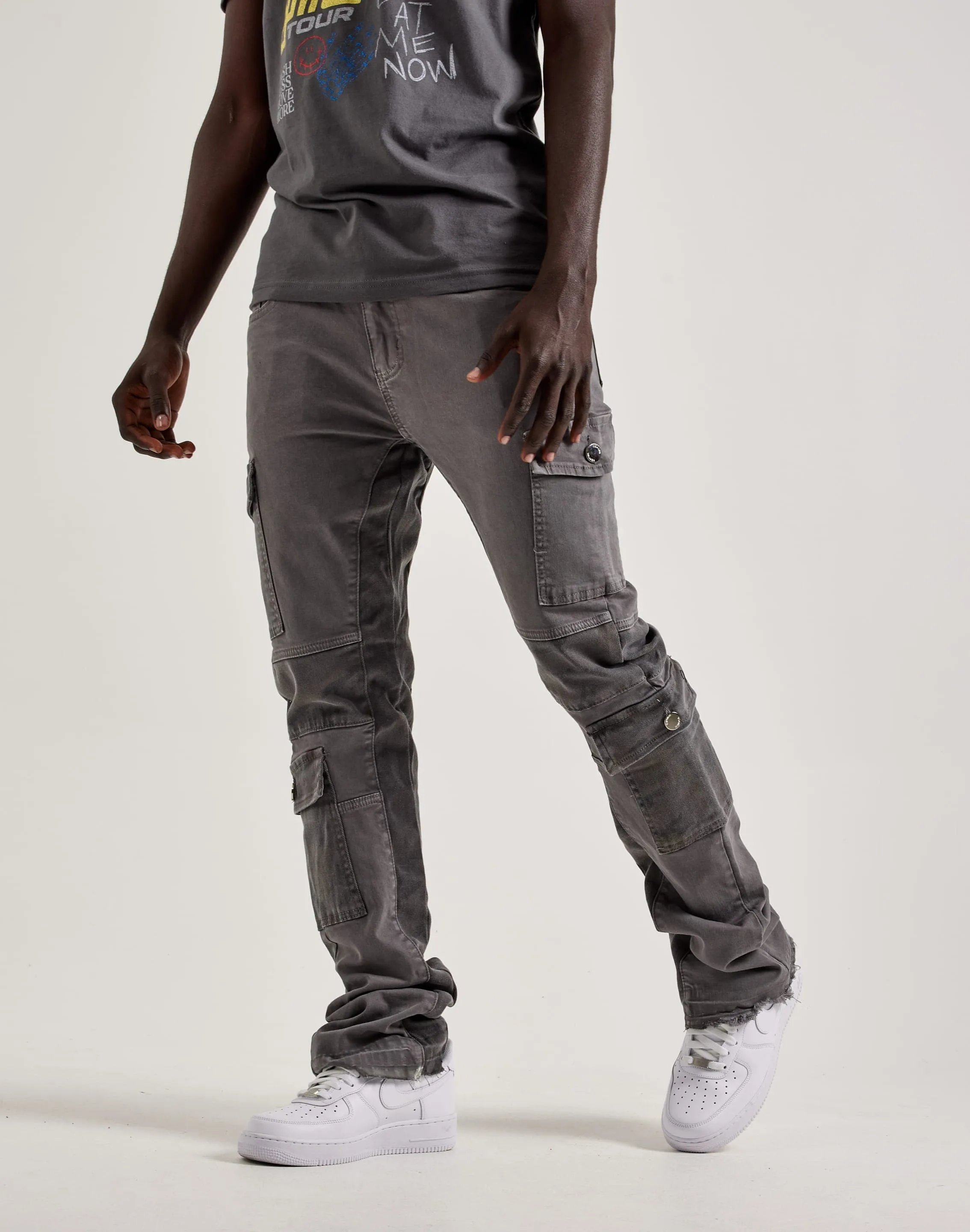 WAIMEA Stacked Cargo Pants Flexible Hemline