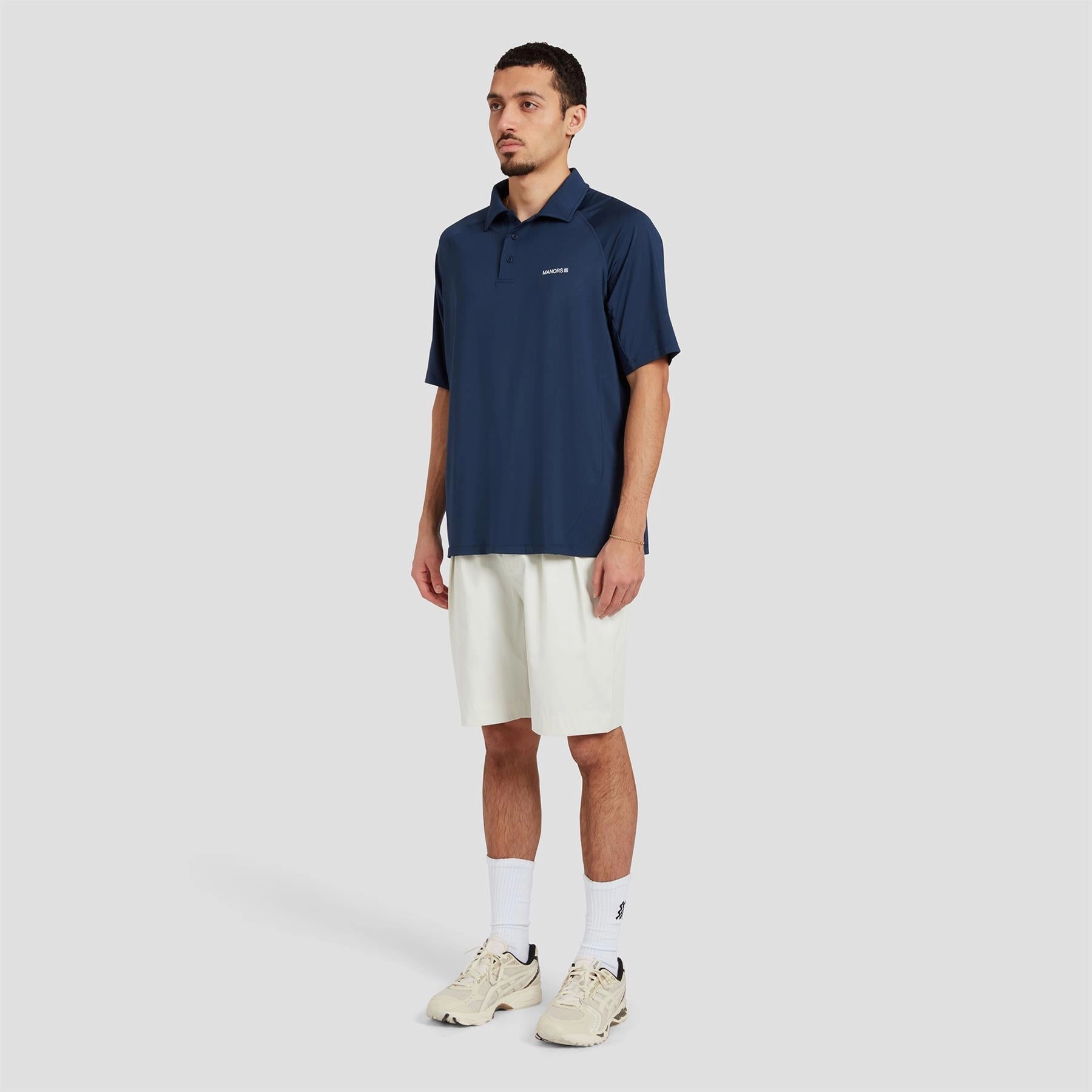 Greenskeeper Chino Shorts Pebble Playful Look
