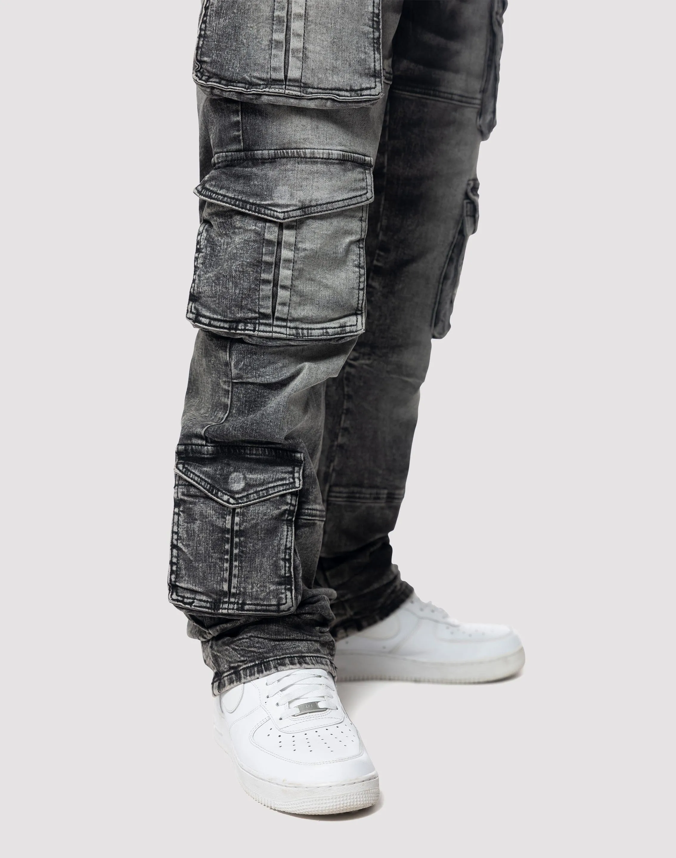 Glass Fit Grindhouse Cargo Straight Fit Tombstone Jeans