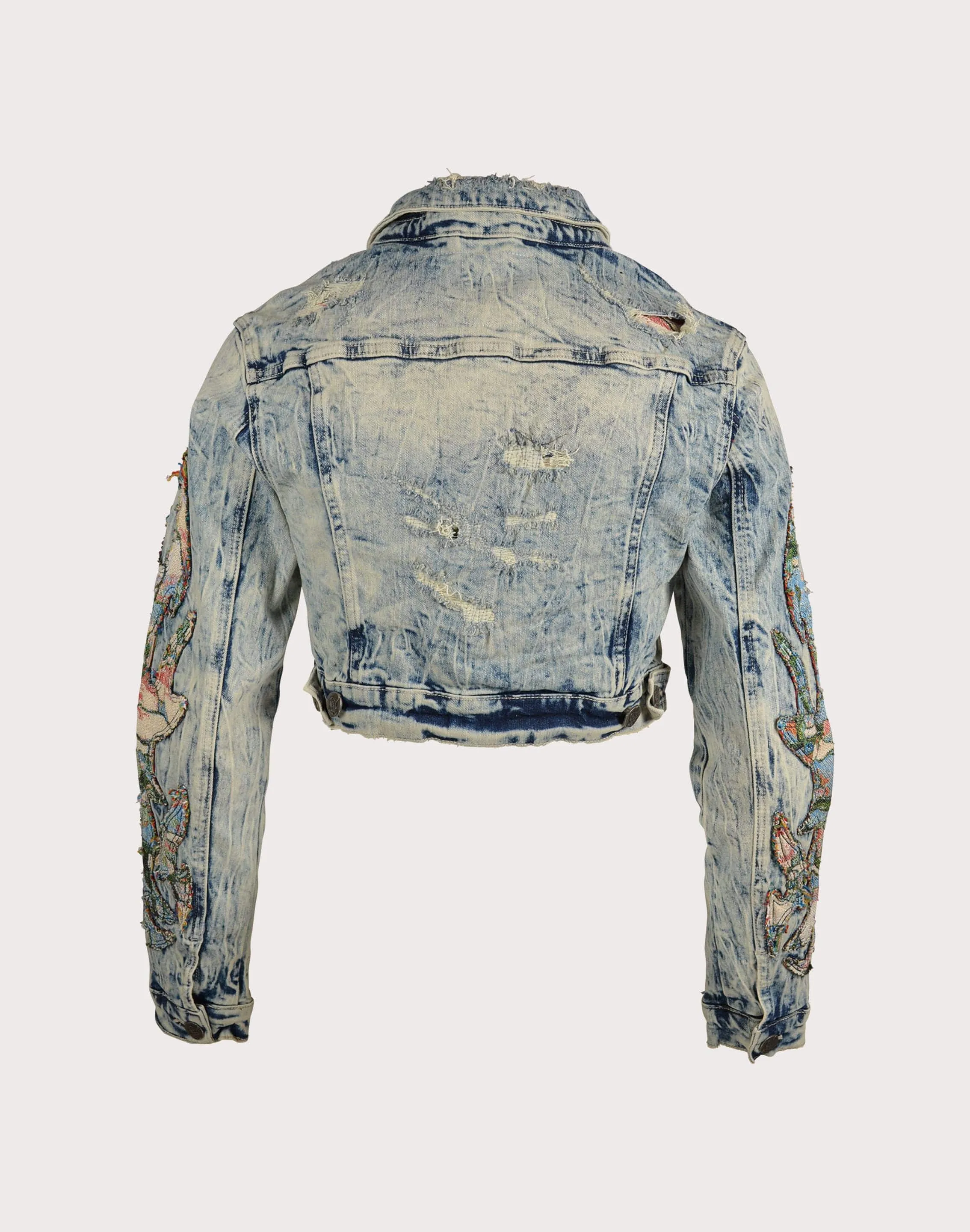 Grindhouse Denim Flame Jacket Jewel tone AntiPilling Surface