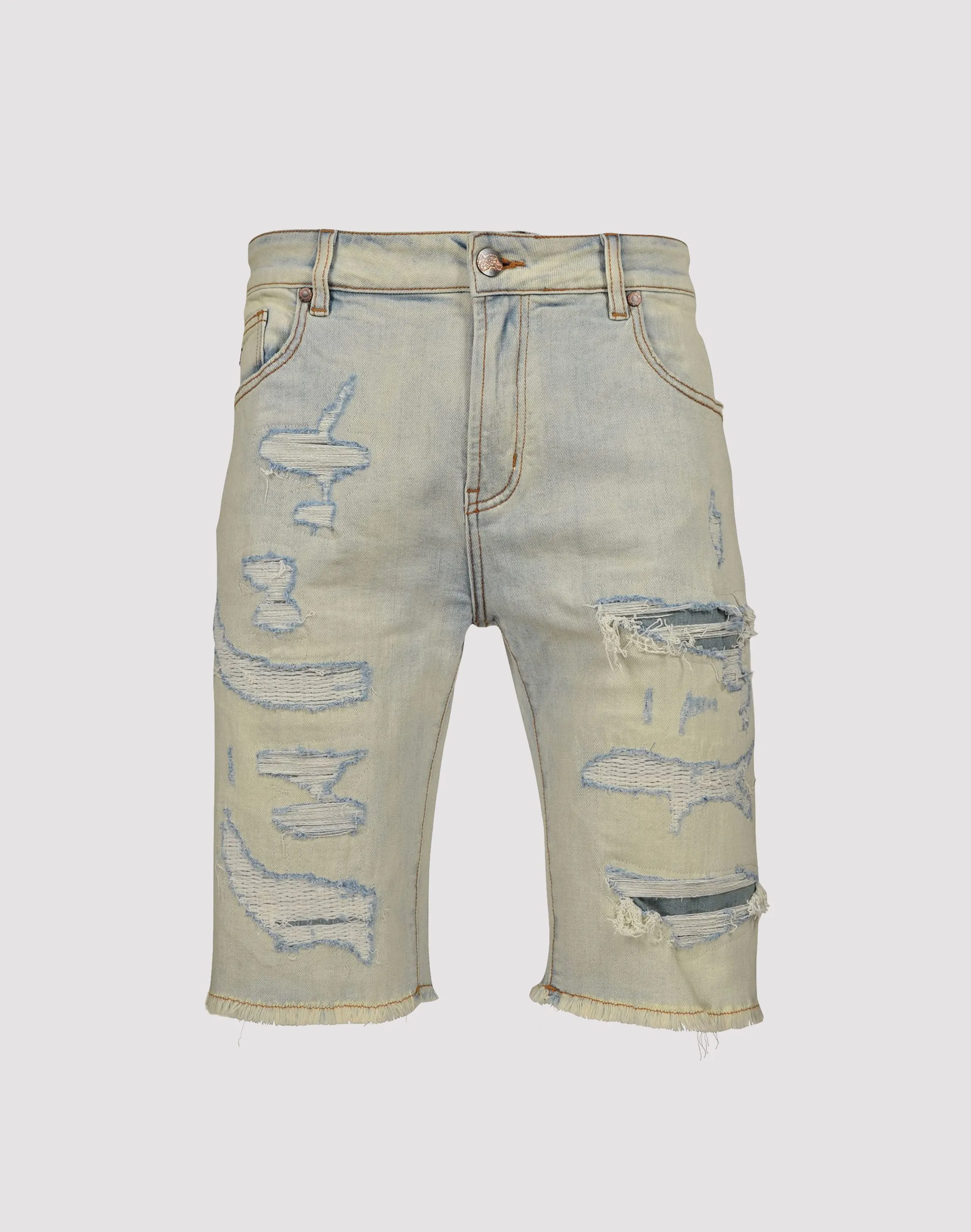 Grindhouse Extreme Rip Denim Shorts WaterRepellentSurface
