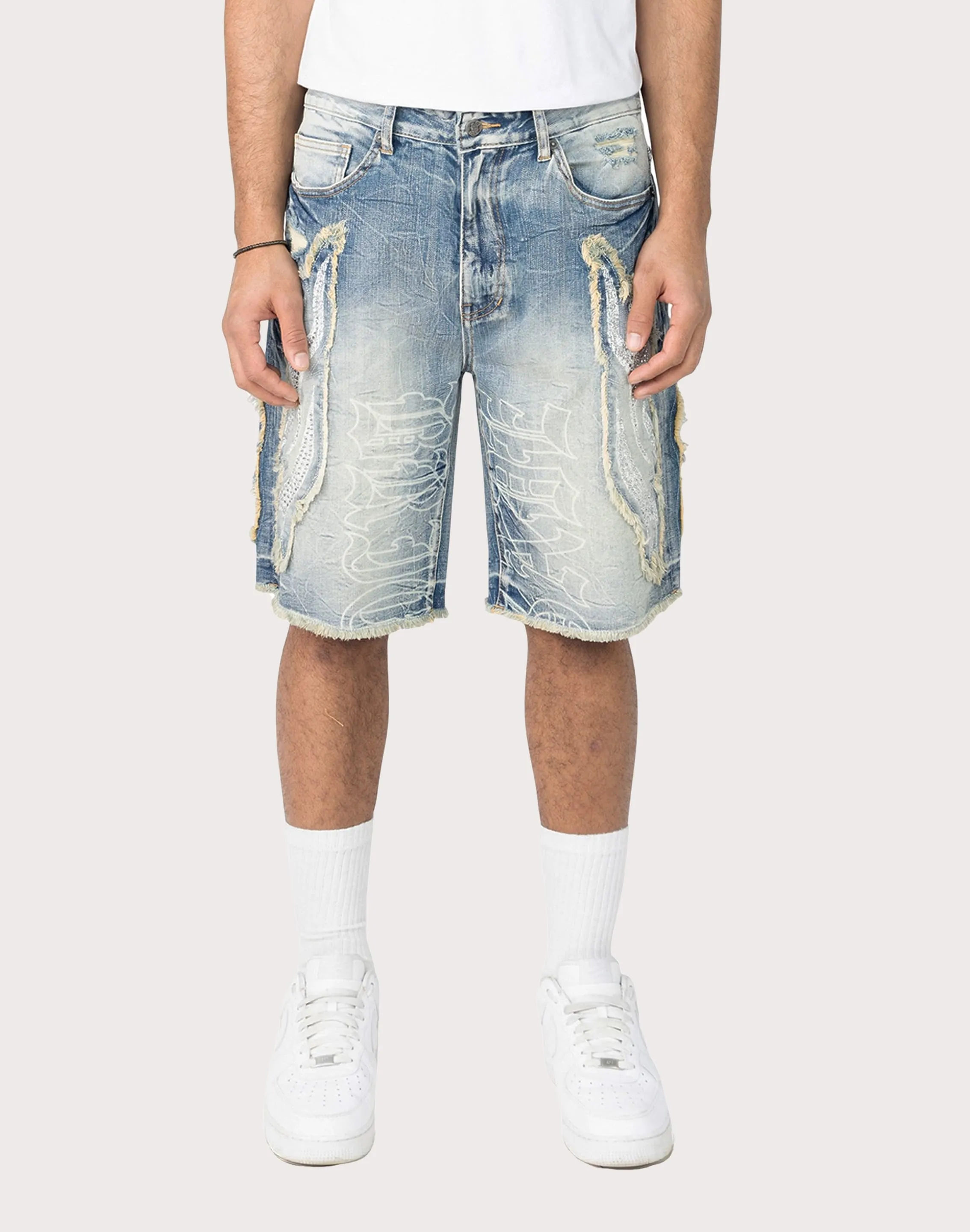 Grindhouse Fray Flame Shorts NonSlipTrim Holiday Ease