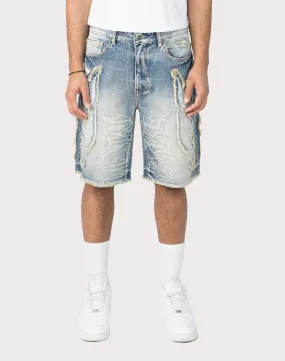 Grindhouse Fray Flame Shorts NonSlipTrim Holiday Ease