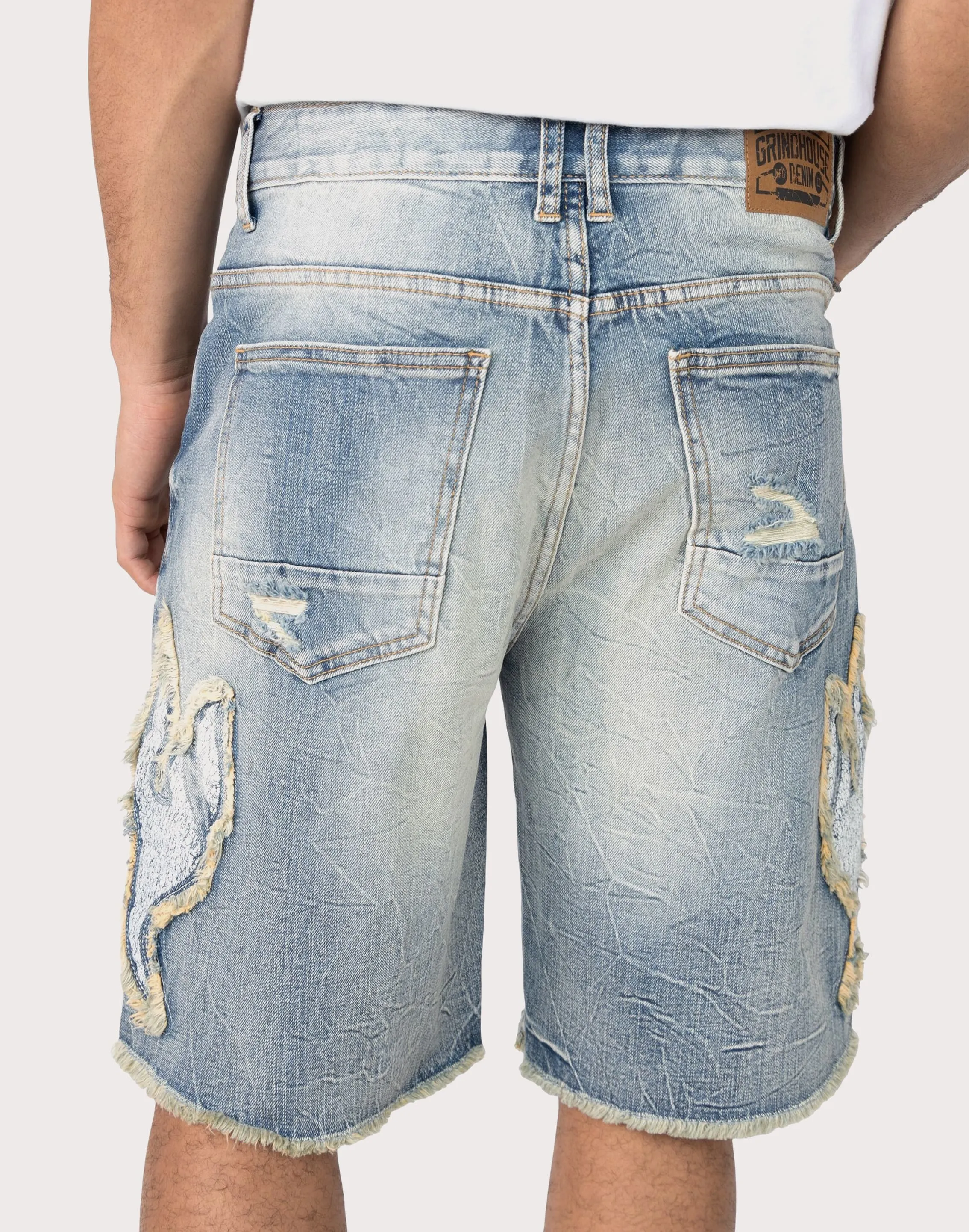 Camera Glow Airflow Vents Grindhouse Fray Flame Shorts
