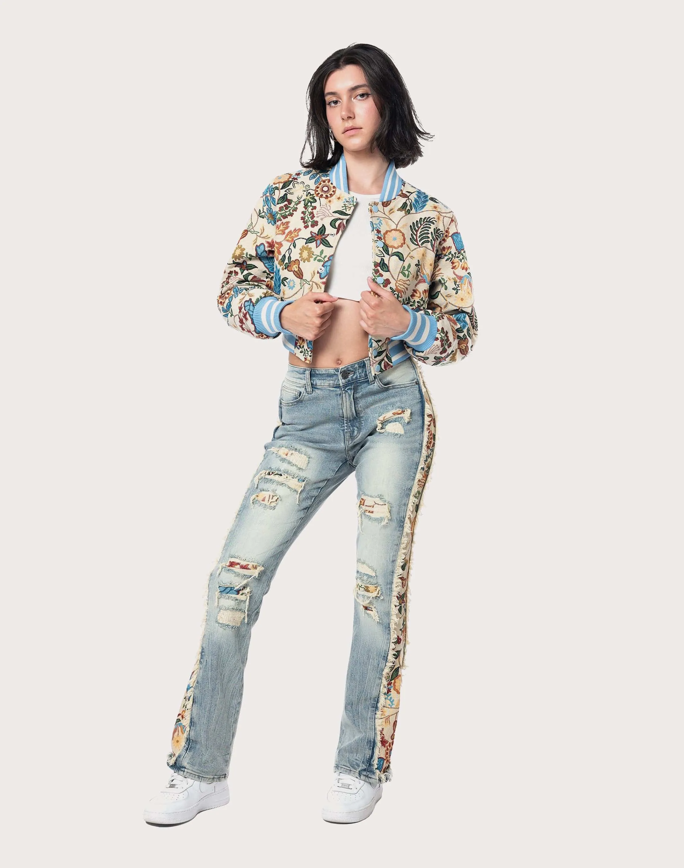 QuickDry Material Muse Edge Grindhouse High Rise Bootcut Tapestry Pants