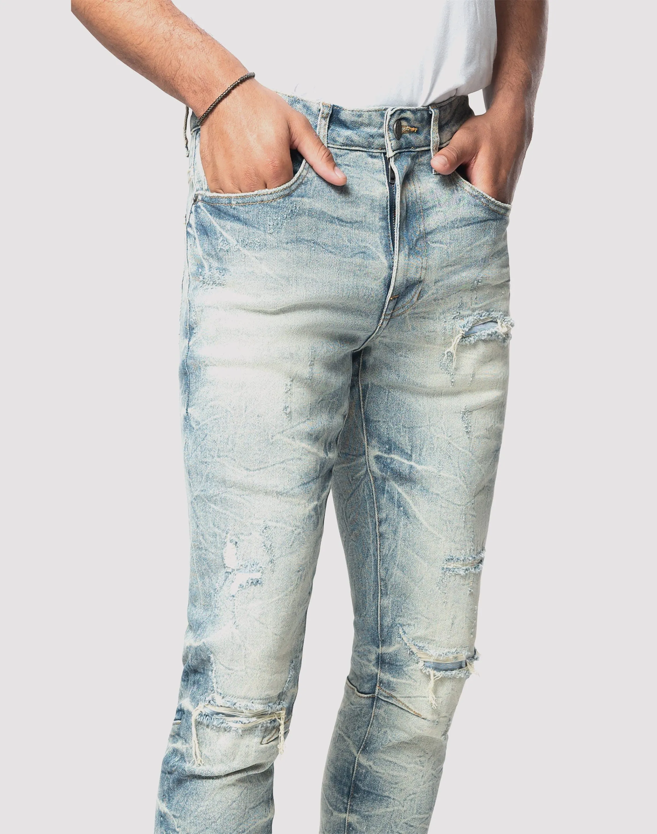 Elite Core Grindhouse Lightning Effect Jeans