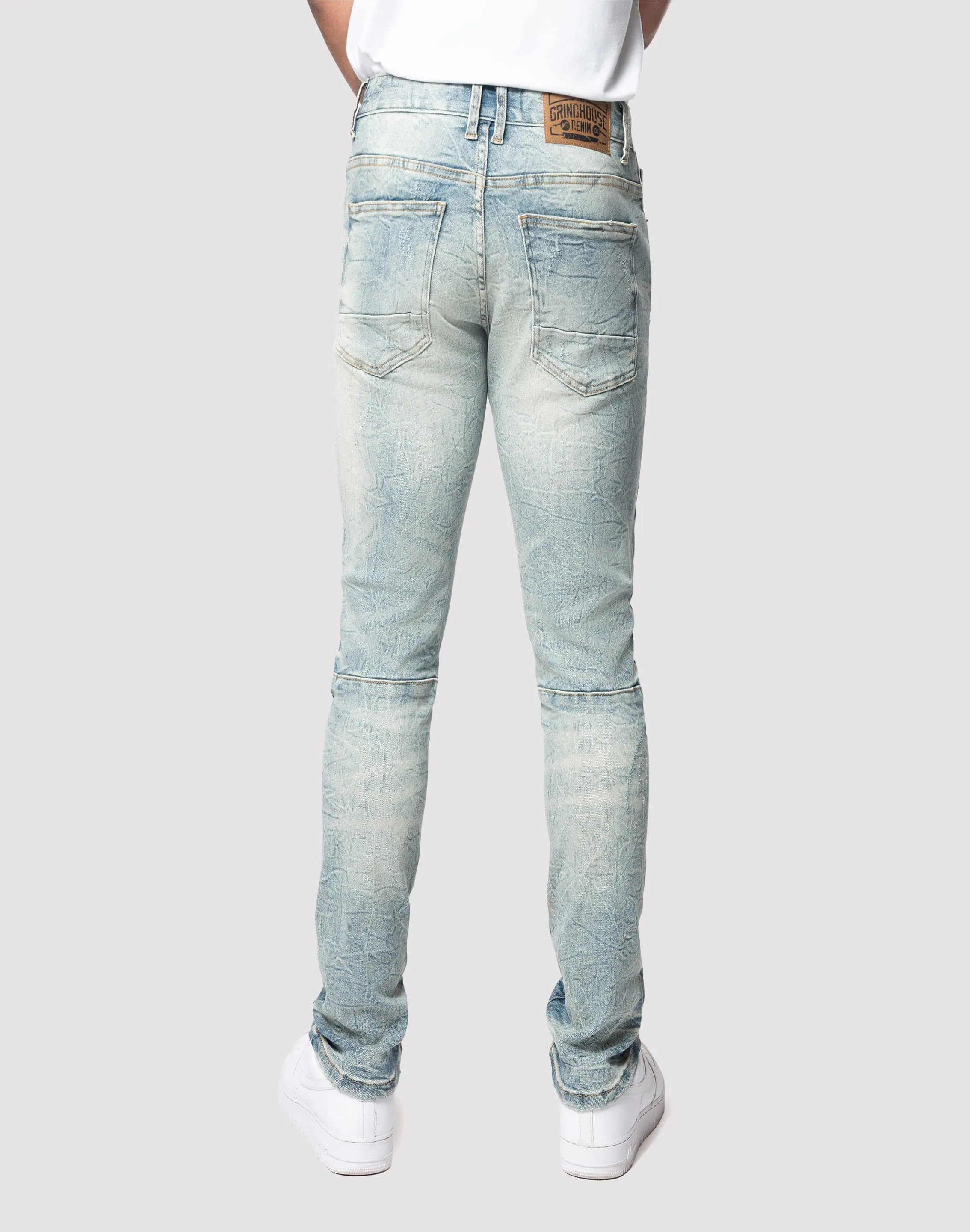Campus Vibe Grindhouse Lightning Effect Jeans