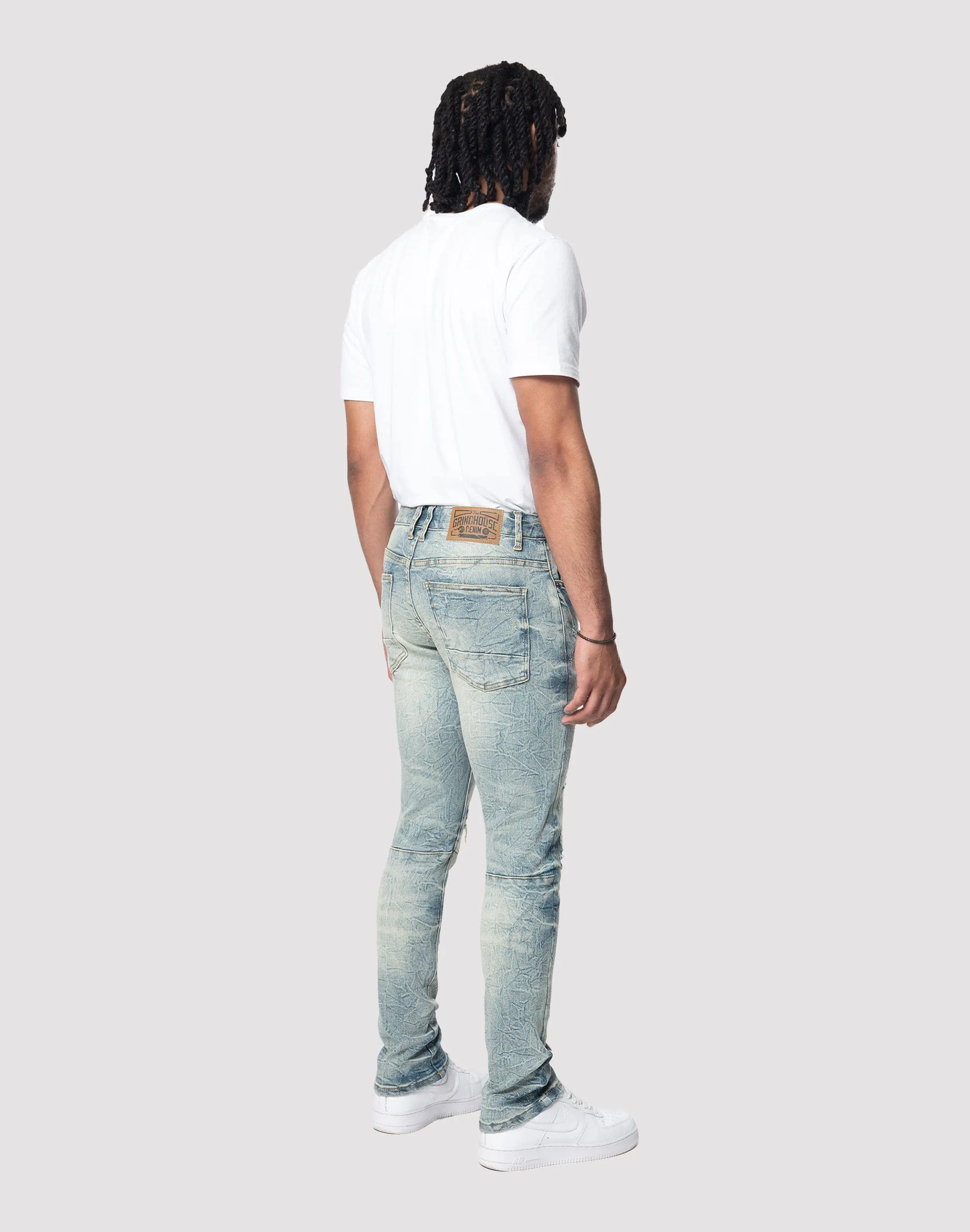 BreathableFabric Grindhouse Lightning Effect Jeans