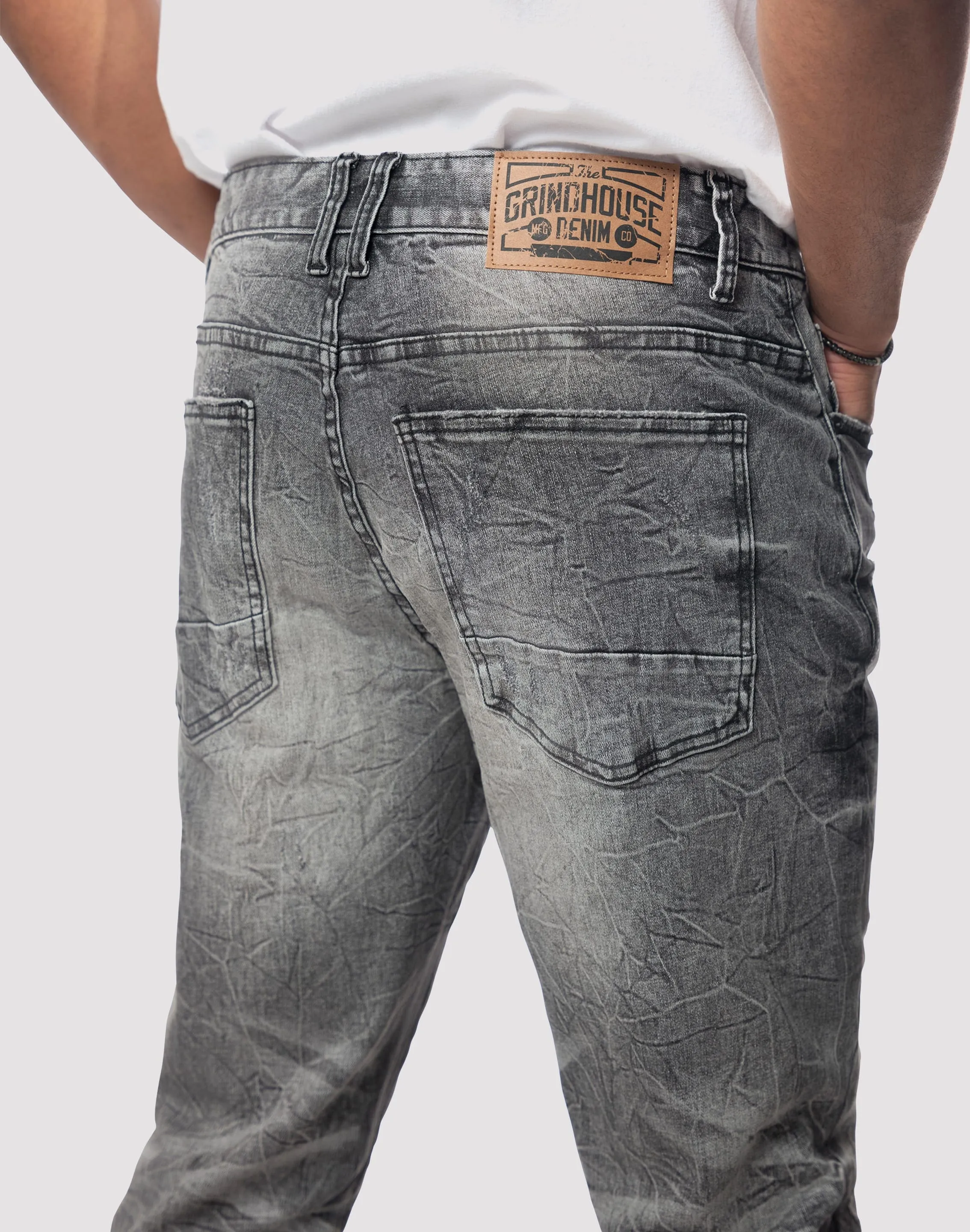 High End Icon Glow Grindhouse Lightning Effect Slim Fit Eris Jean