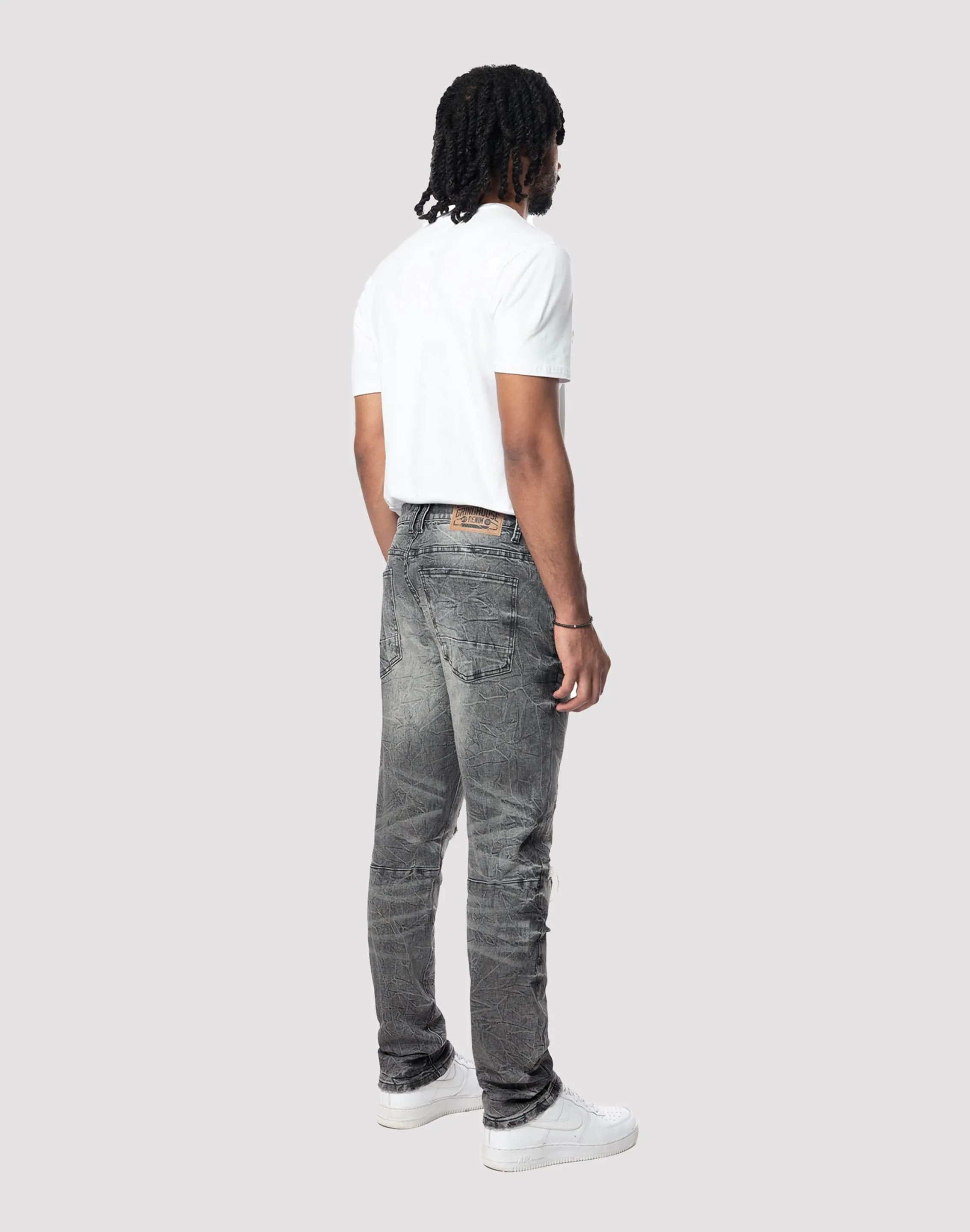 Grindhouse Lightning Effect Slim Fit Eris Jean Clear Tone