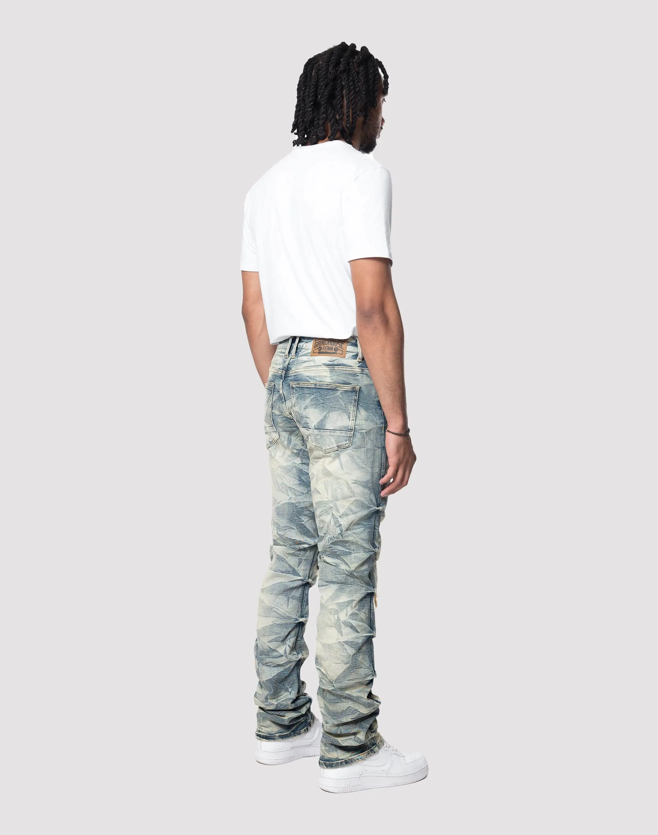 NonRestrictiveSilhouette Modern Ease Grindhouse Lightning Effect Toasted Denim Jean