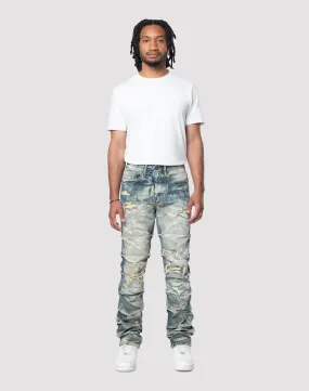 Grindhouse Lightning Effect Toasted Denim Jean Wool Fit