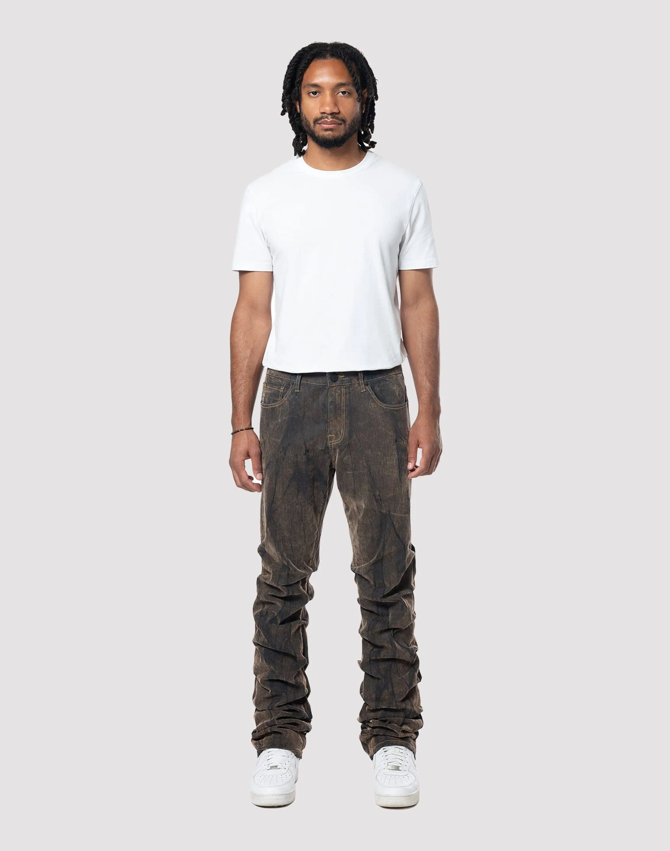 Grindhouse Merino Flocked Rust Jeans VersatileCuff