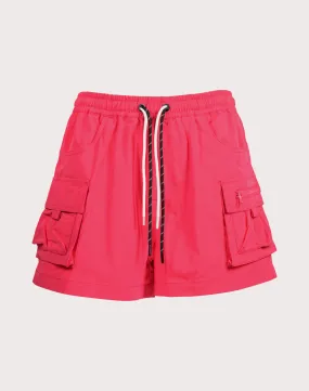 Fire Core Run Glow Grindhouse Nylon Cargo 3-Inch Raspberry Shorts
