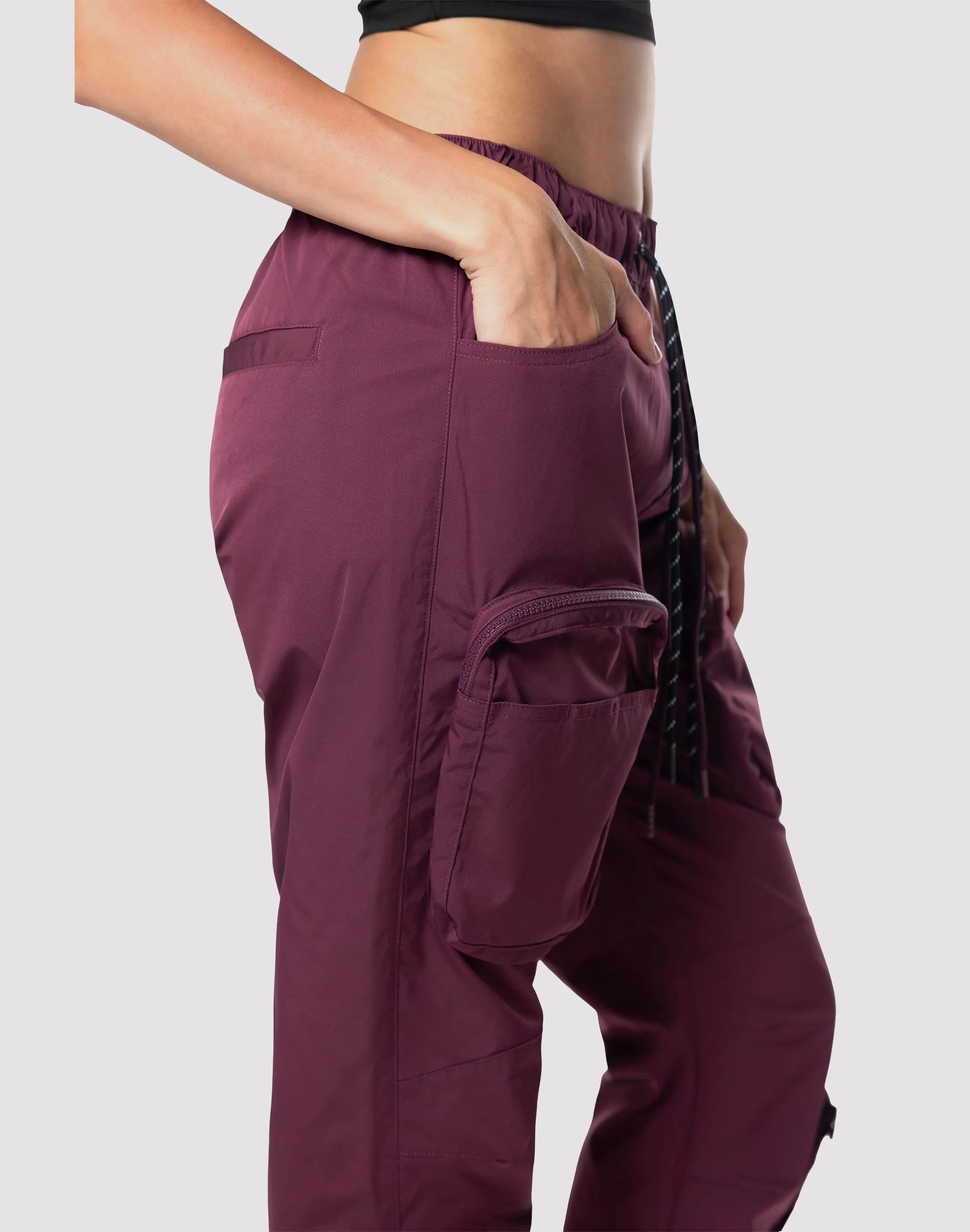 Metro Mode HiddenZipperClosure Grindhouse Nylon Cargo Pants