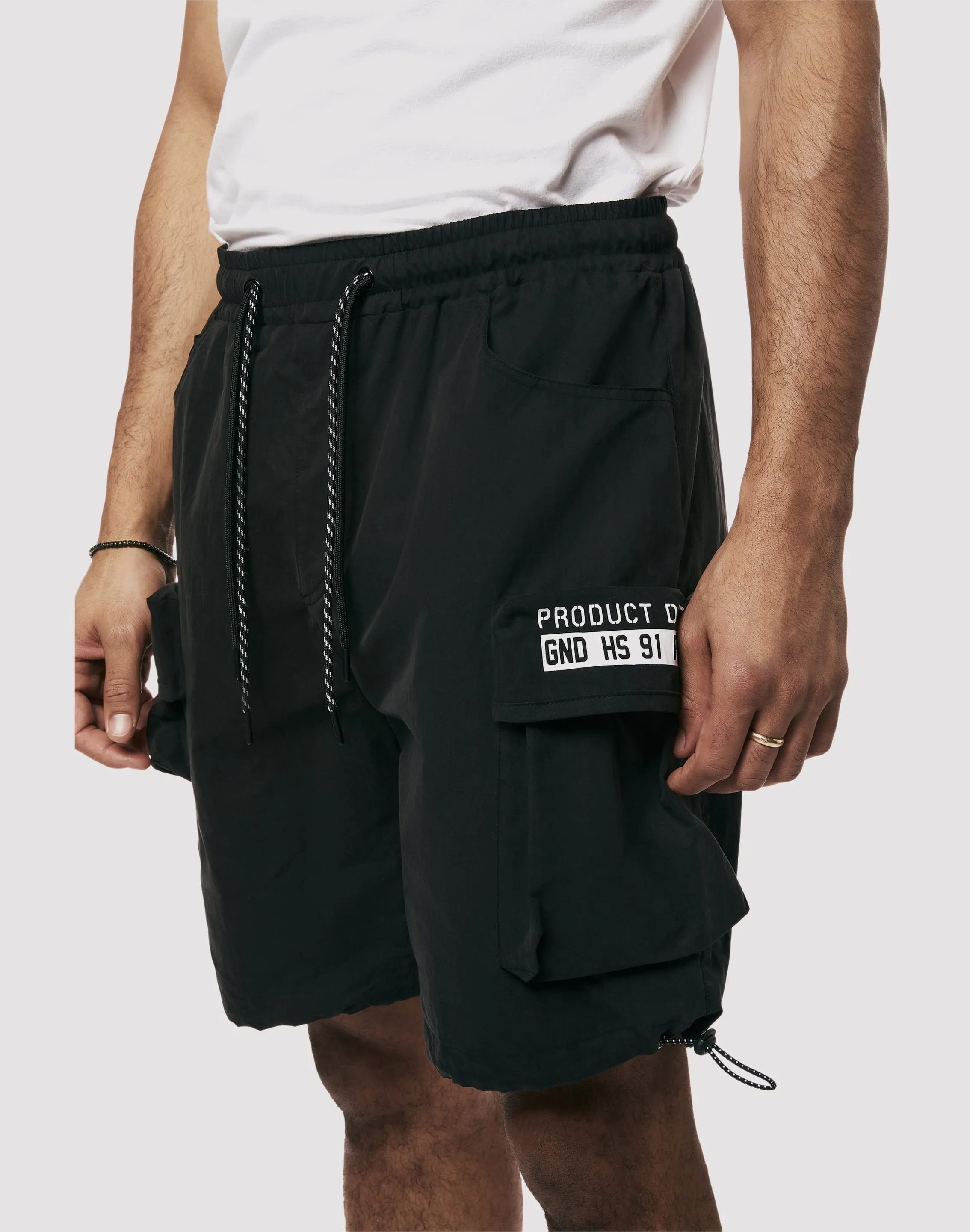 DurableReinforcedElbow Windproof Fabric Grindhouse Nylon Cargo Shorts