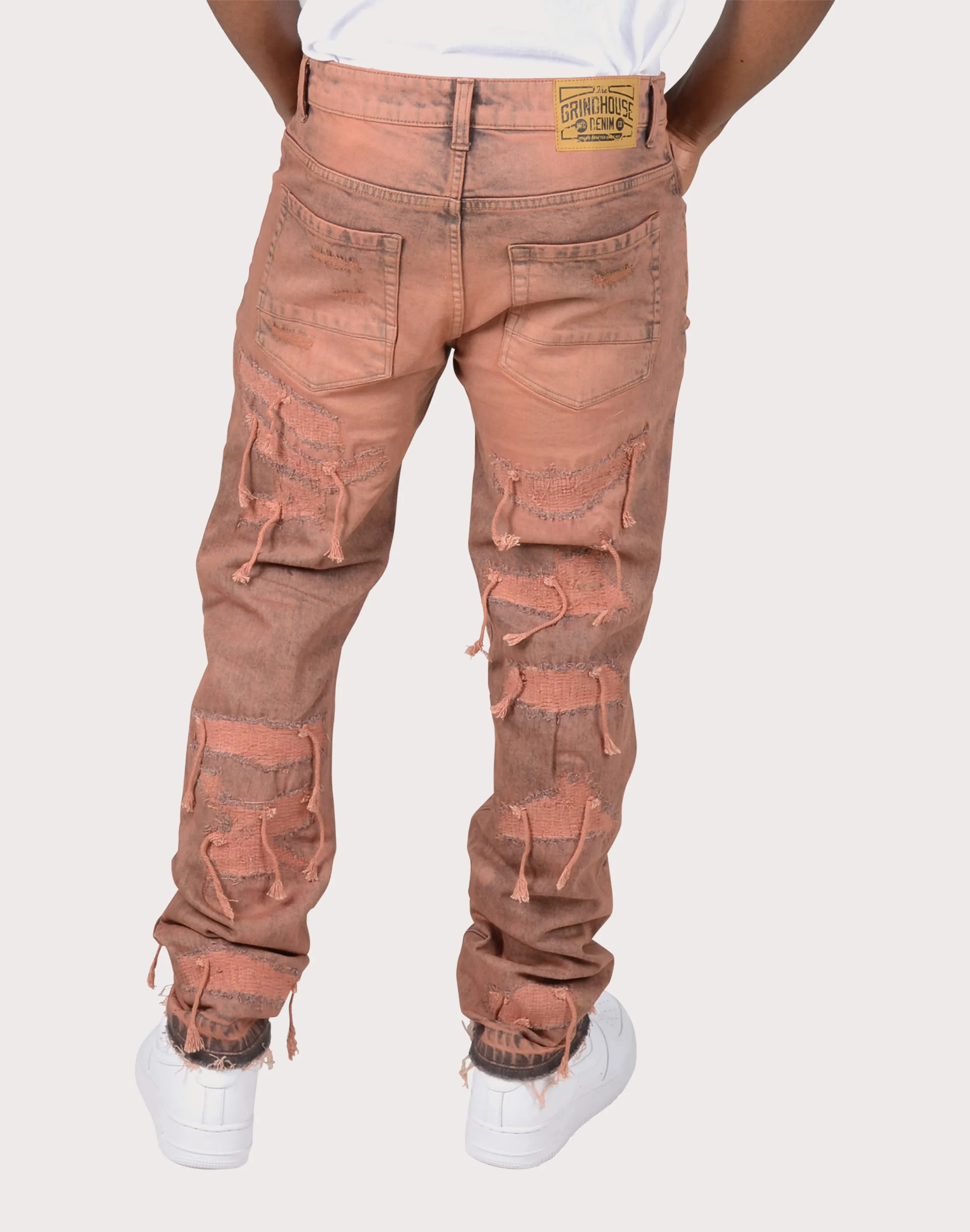Grindhouse Overspray Rips with Strings Pants Zen Glow AntiPillFinish