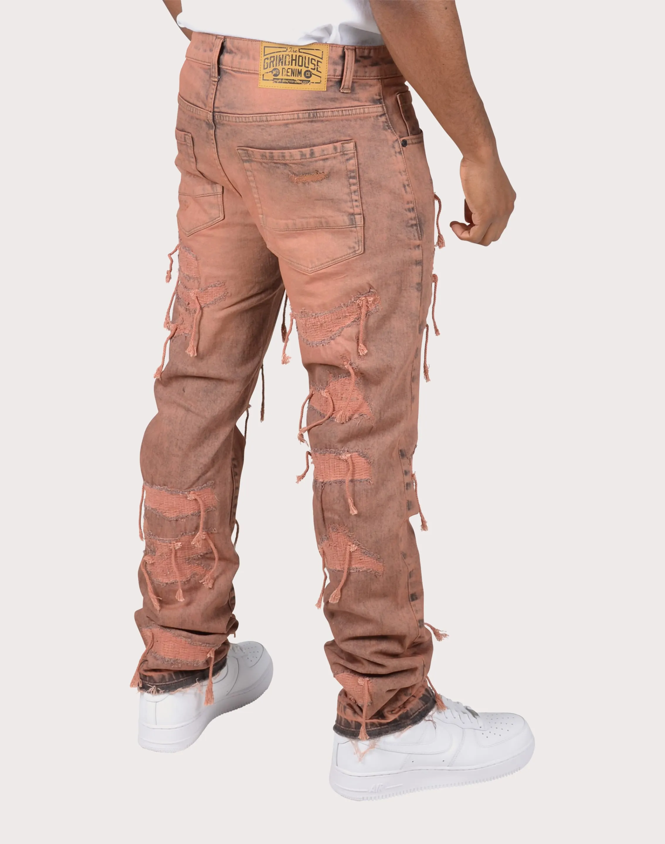 LowMaintenance Material Grindhouse Overspray Rips with Strings Pants