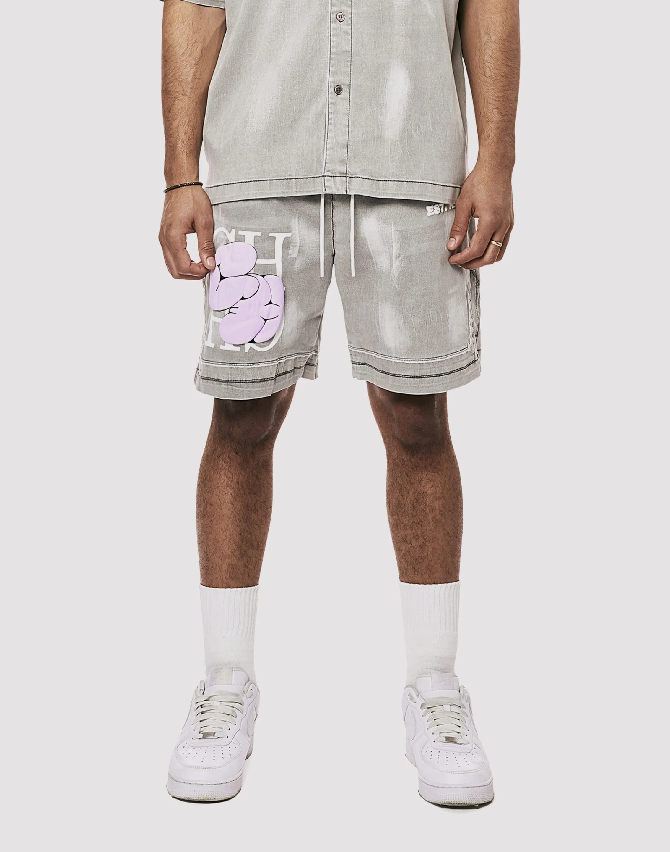 Grindhouse Puff Print Shorts RipstopFabric