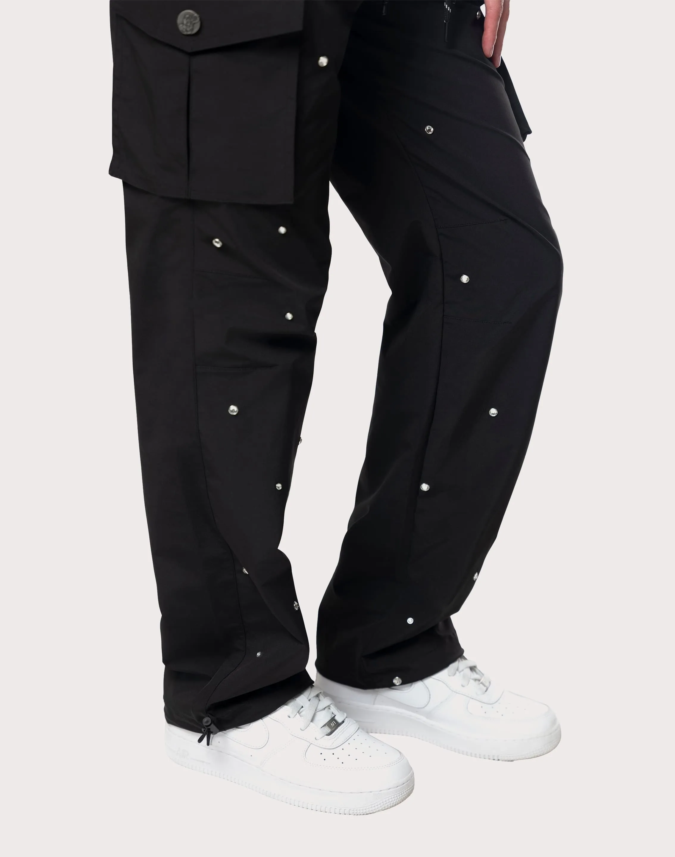 Grindhouse Rhinestone Black Pants Hygienic Finish MultiPanelDesign