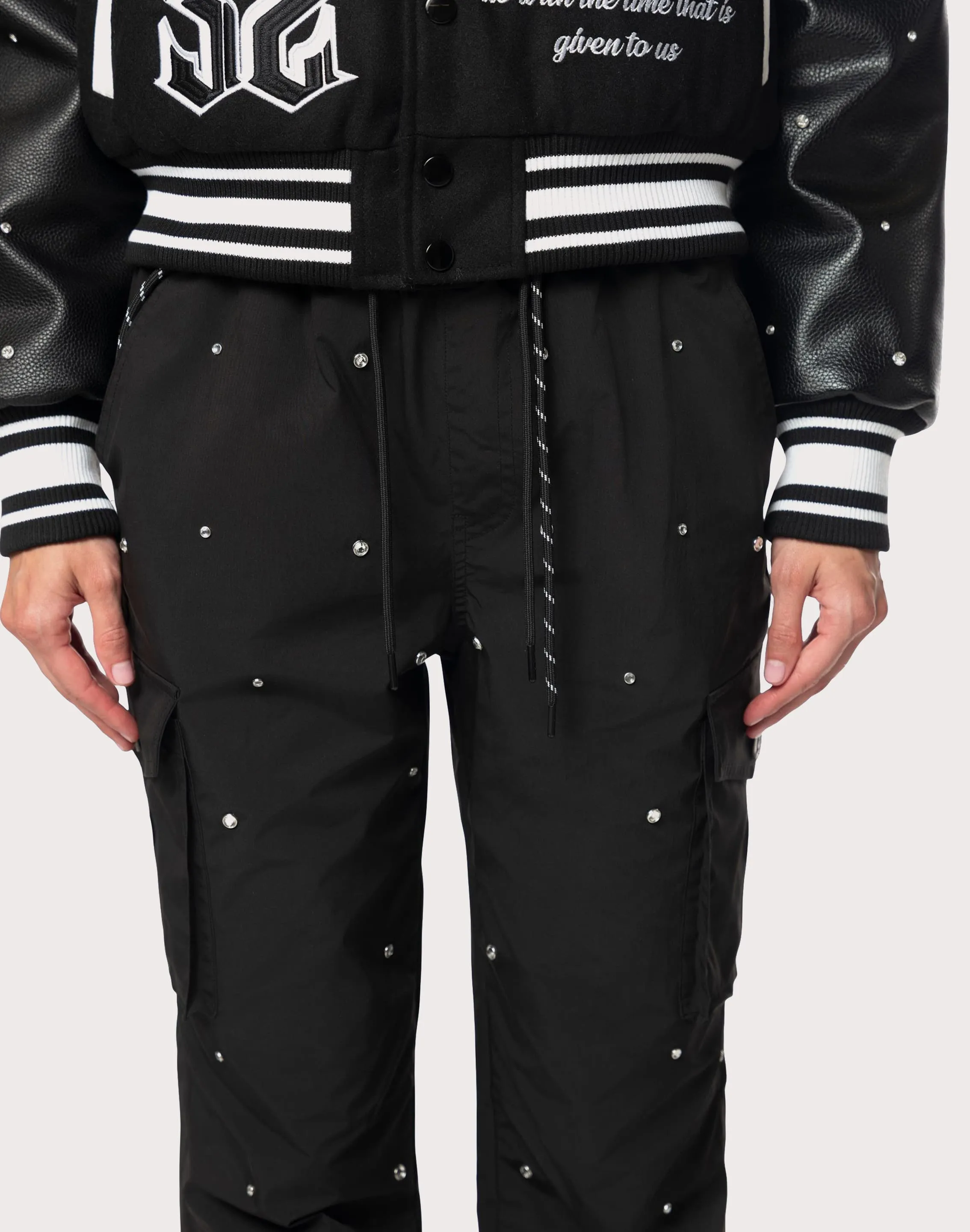 Formal Tone Fresh Ease Grindhouse Rhinestone Black Pants