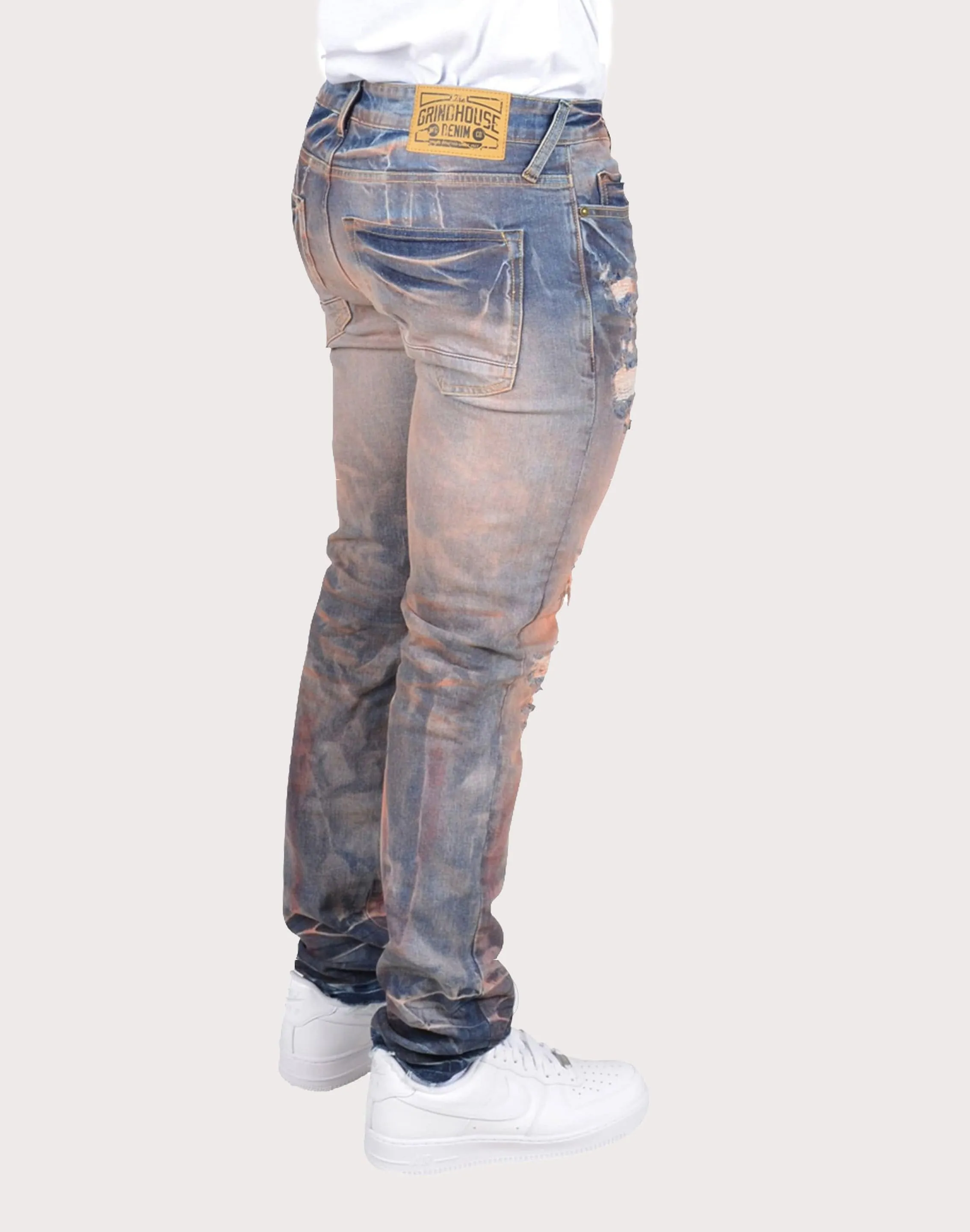 Smart Glow Suburb Ease Grindhouse Rip N Repair Jeans