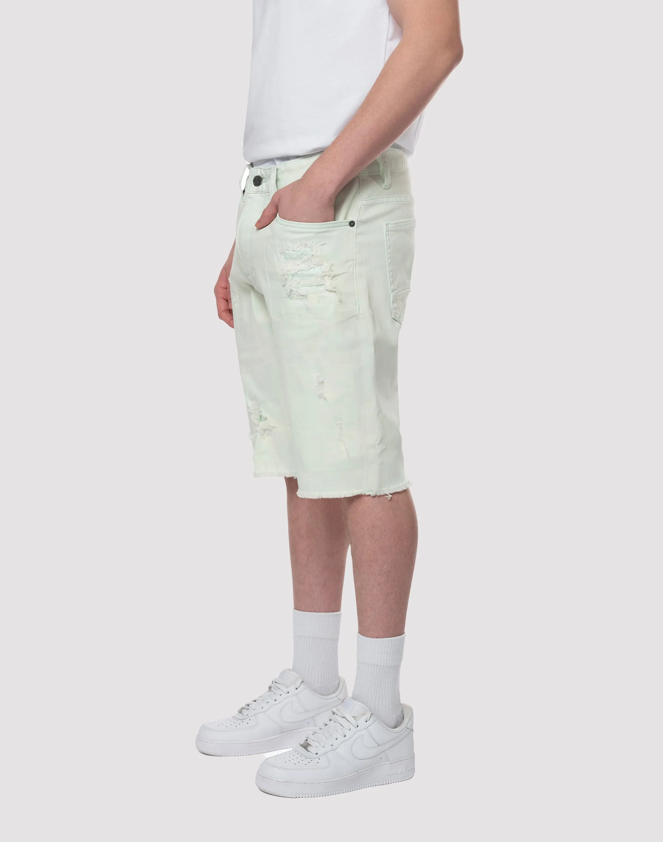 Run Glow Grindhouse Rip N Tear Denim Shorts