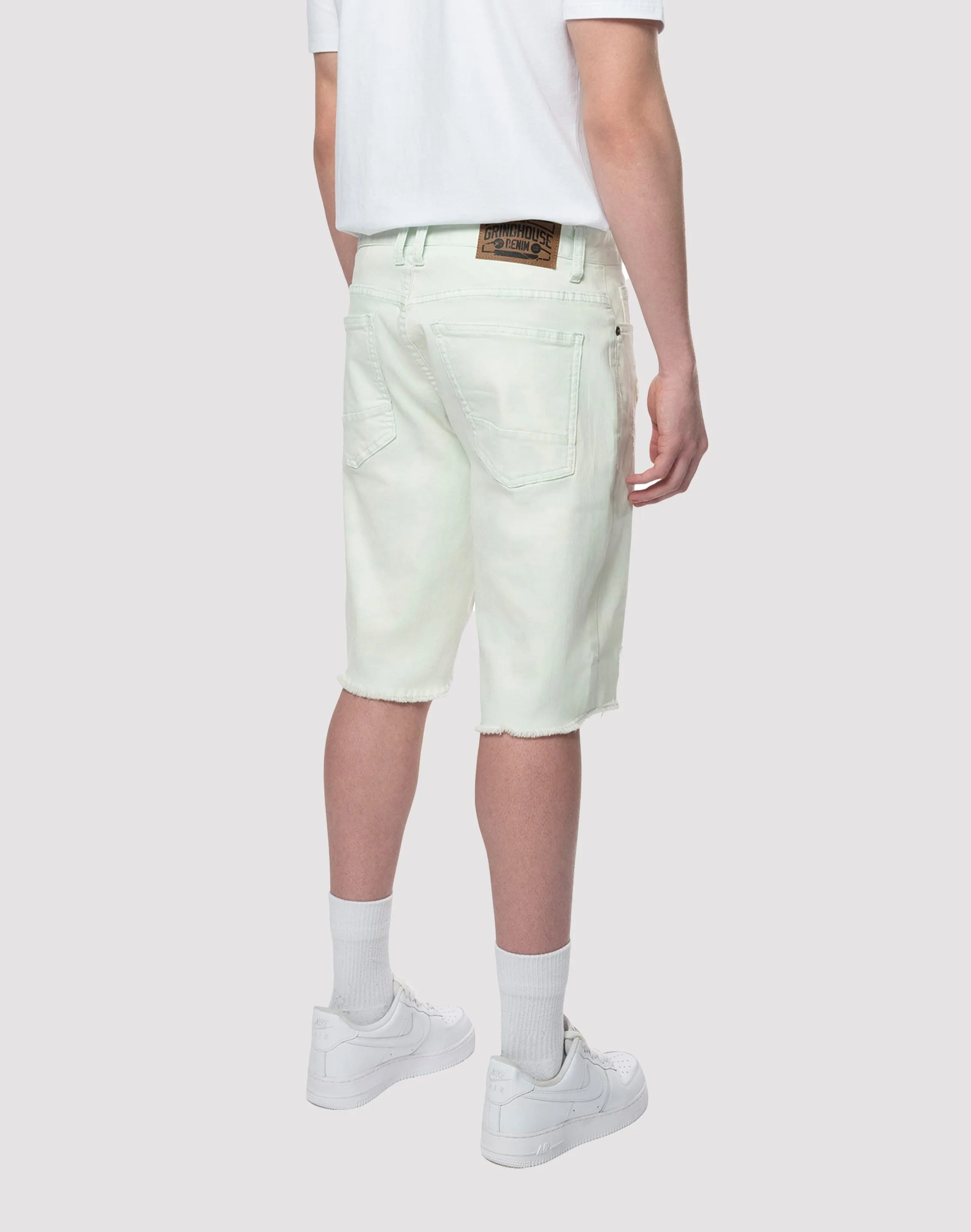 Grindhouse Rip N Tear Denim Shorts CompressionKnit Focus Mood