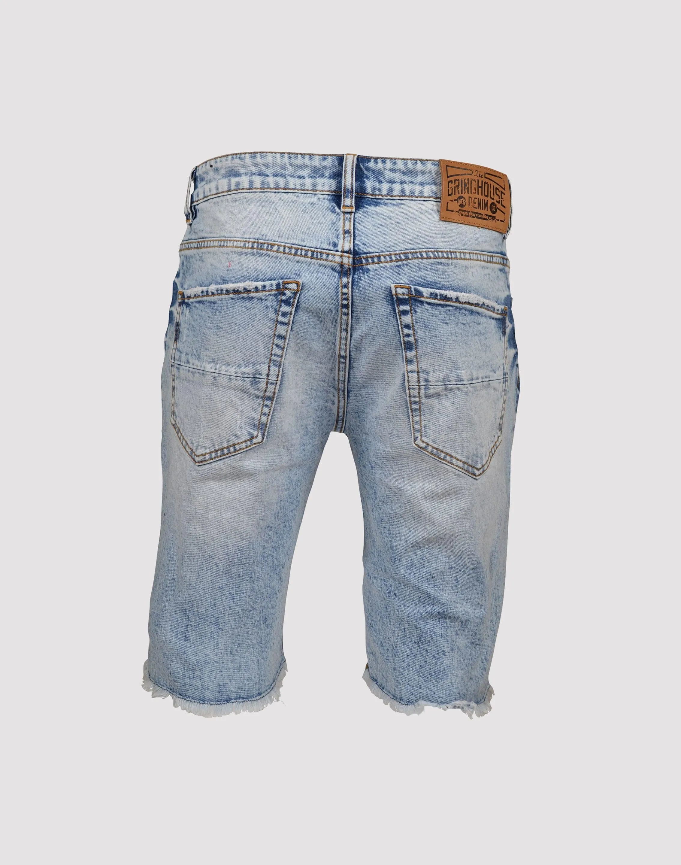 Myth Soul Romance Fit Grindhouse Rip N Tear Denim Shorts