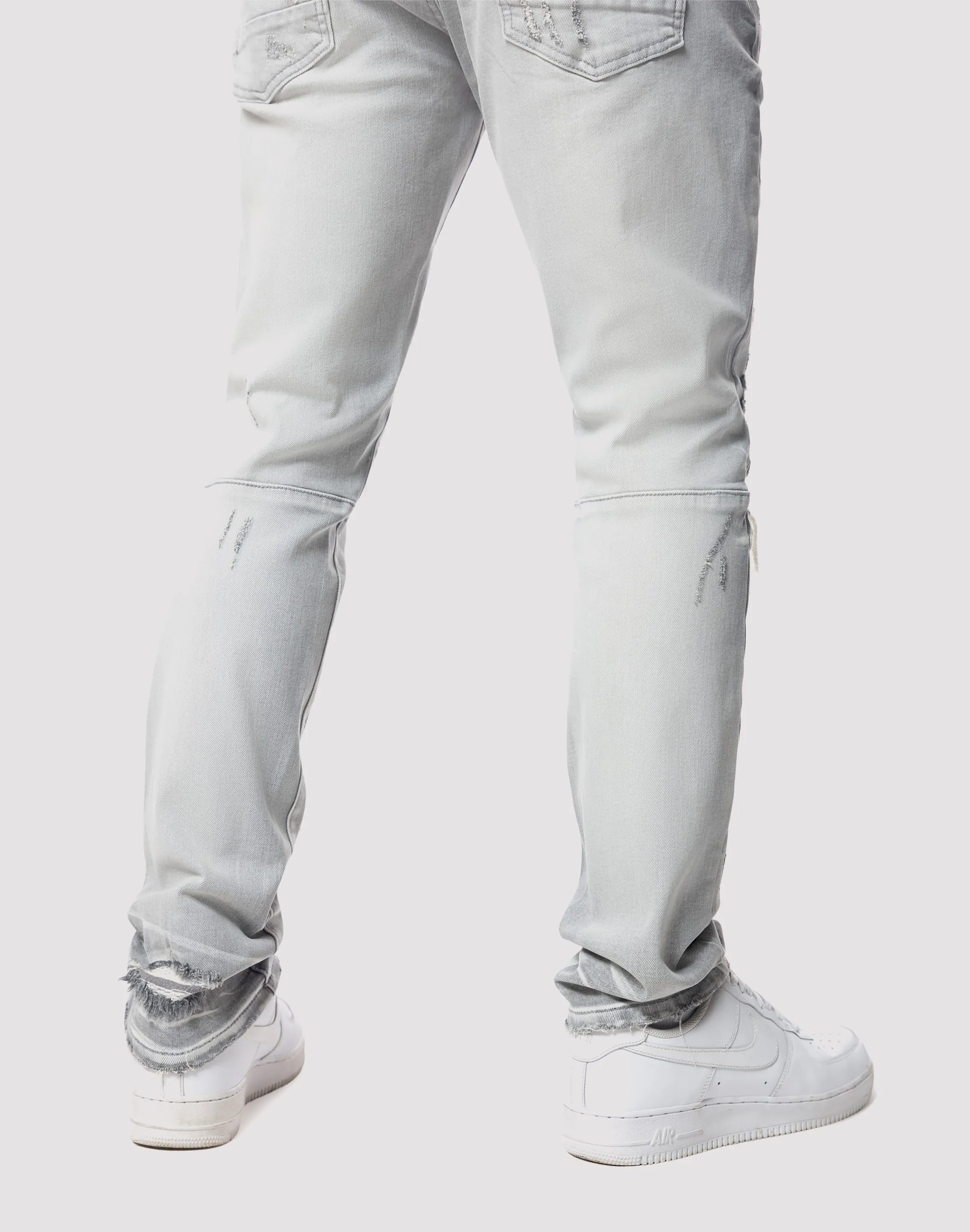 Grindhouse Rip N Tear Slim Fit Jeans Vision Glow Organic Cotton