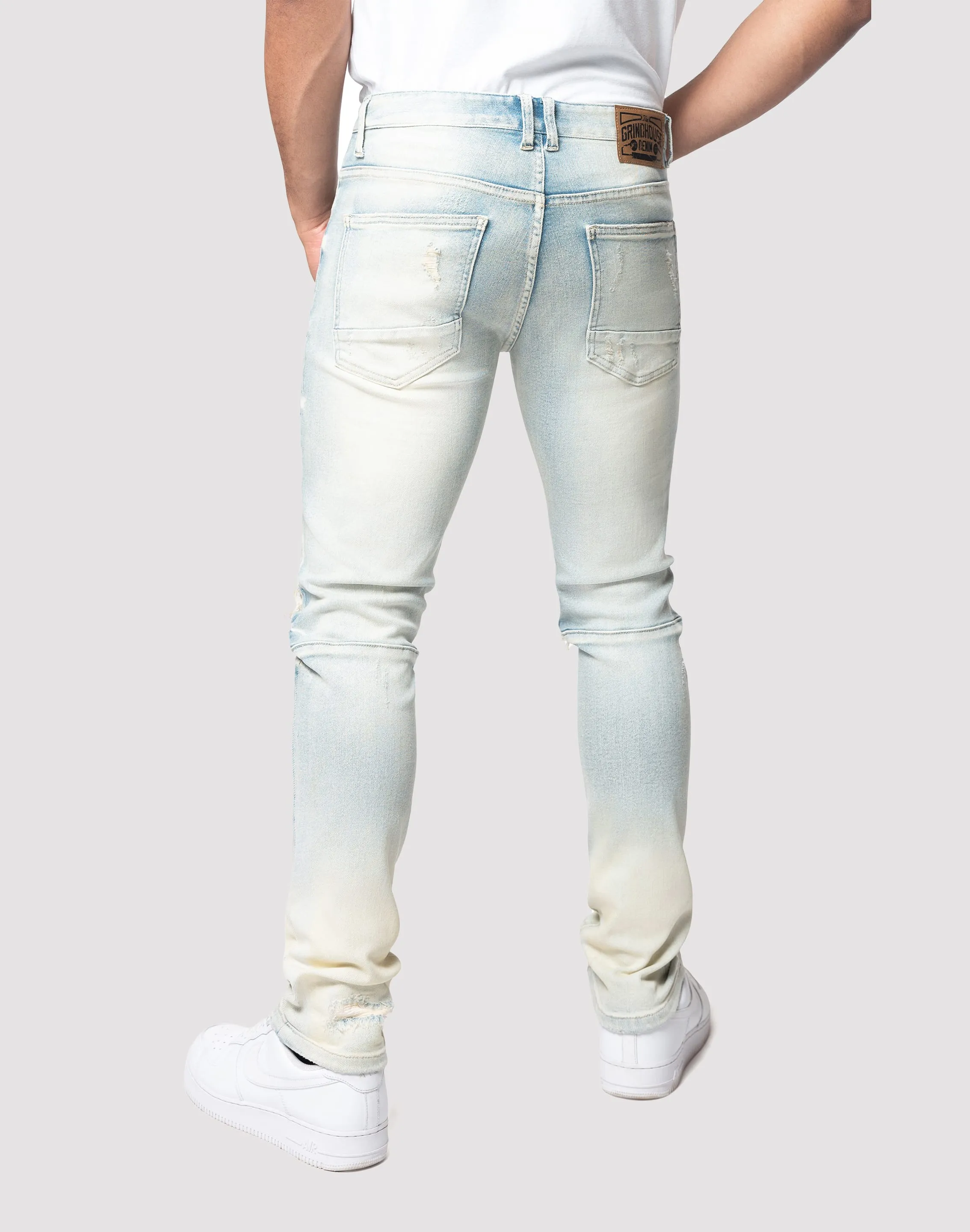 UVProtection Global Glow Grindhouse Rip N Tear Slim Fit Jeans