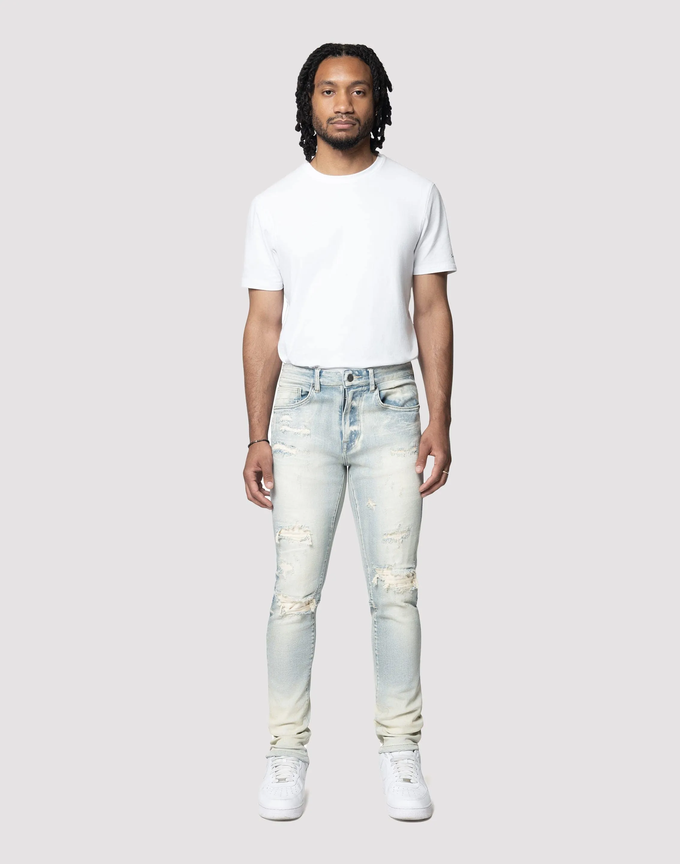 Grindhouse Rip N Tear Slim Fit Jeans Chic Edge QuickAccessPockets