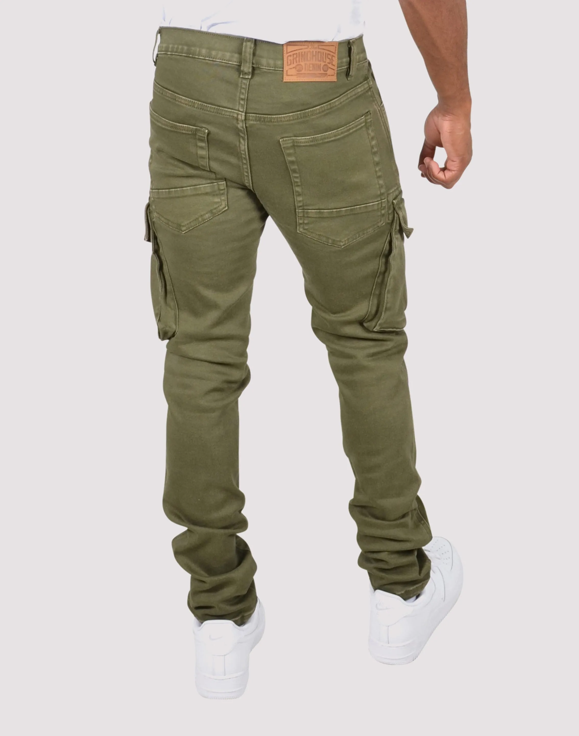 Grindhouse Side Cargo Pocket Denim Jeans WaterRepellentSurface Daily Fit