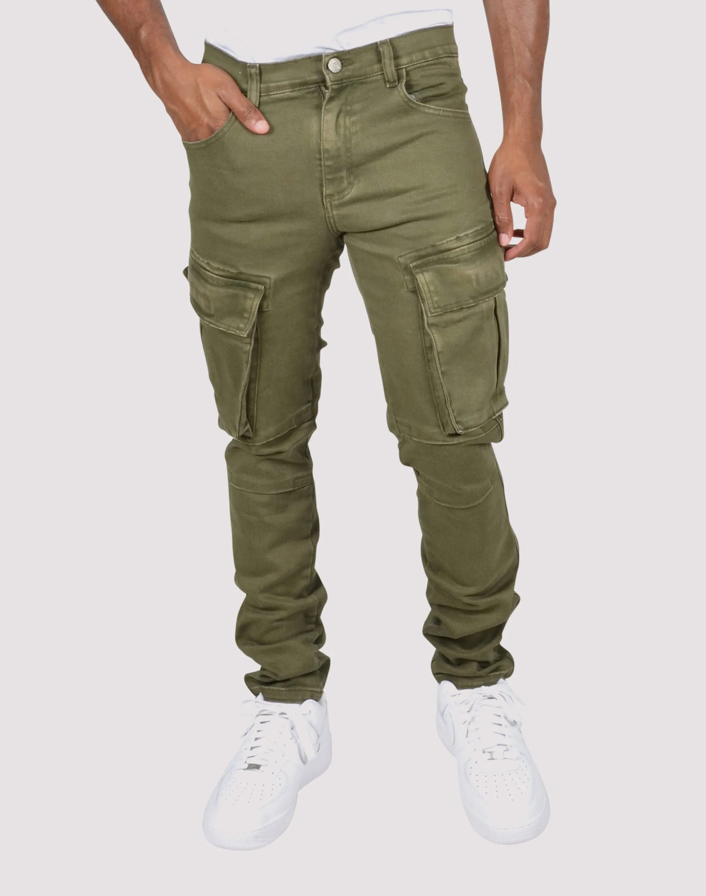 Street Light Grindhouse Side Cargo Pocket Denim Jeans