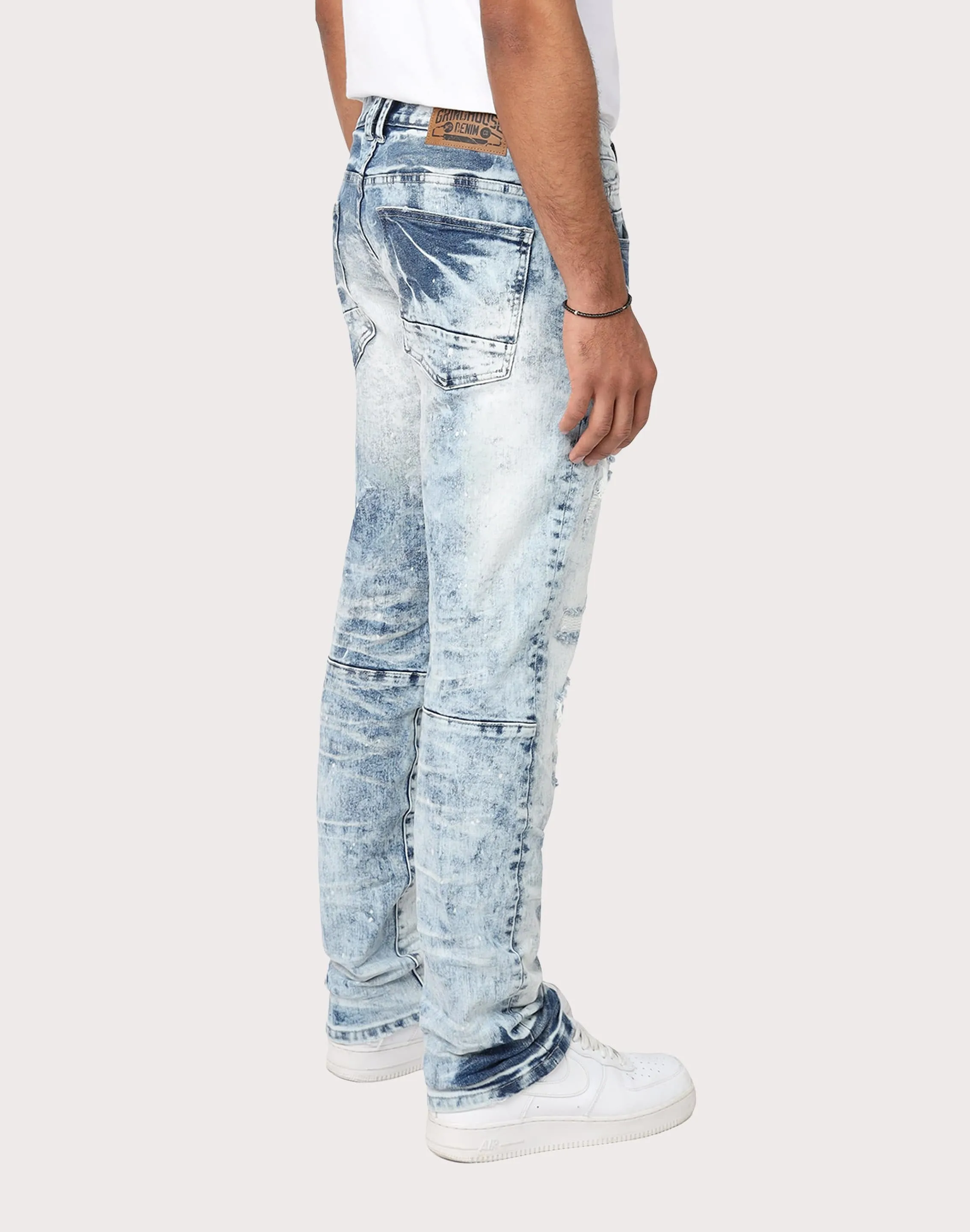 Grindhouse Slim Fit Rip N Repair Denim Jeans NonIrritating Seams SoftTouchLining