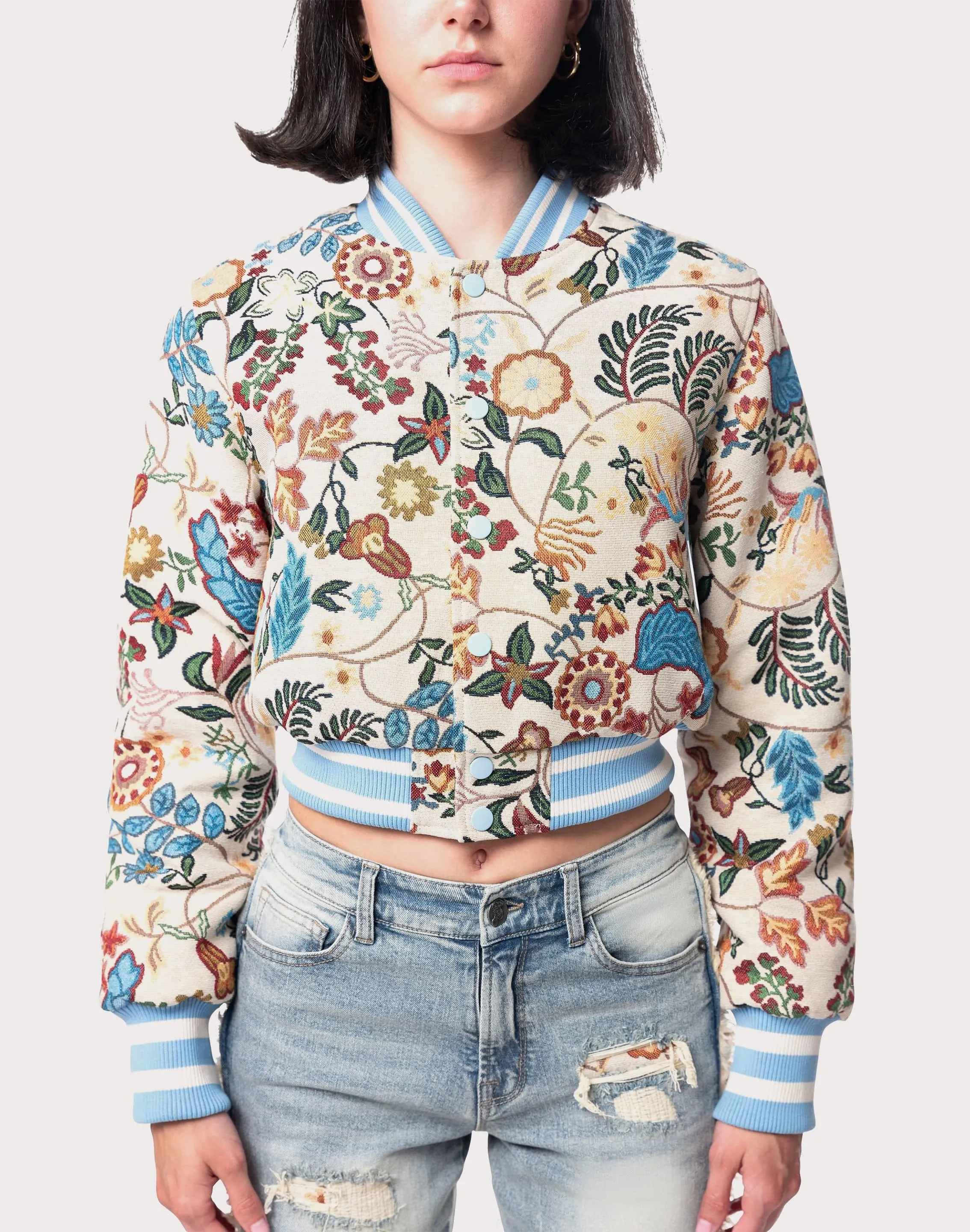 Grindhouse Tapestry Varsity Jacket River Flow DurableWeave