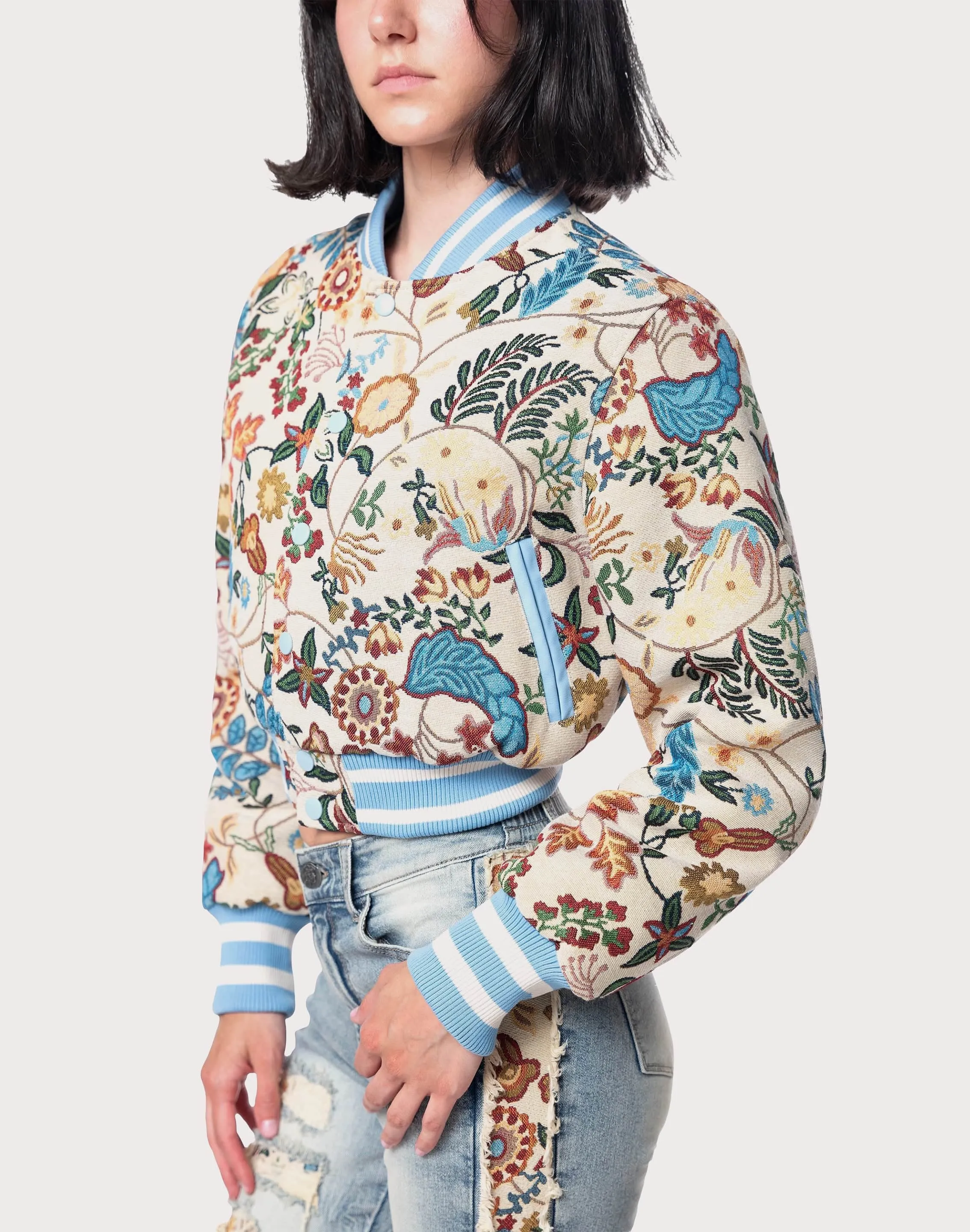 Grindhouse Tapestry Varsity Jacket Carry Ease