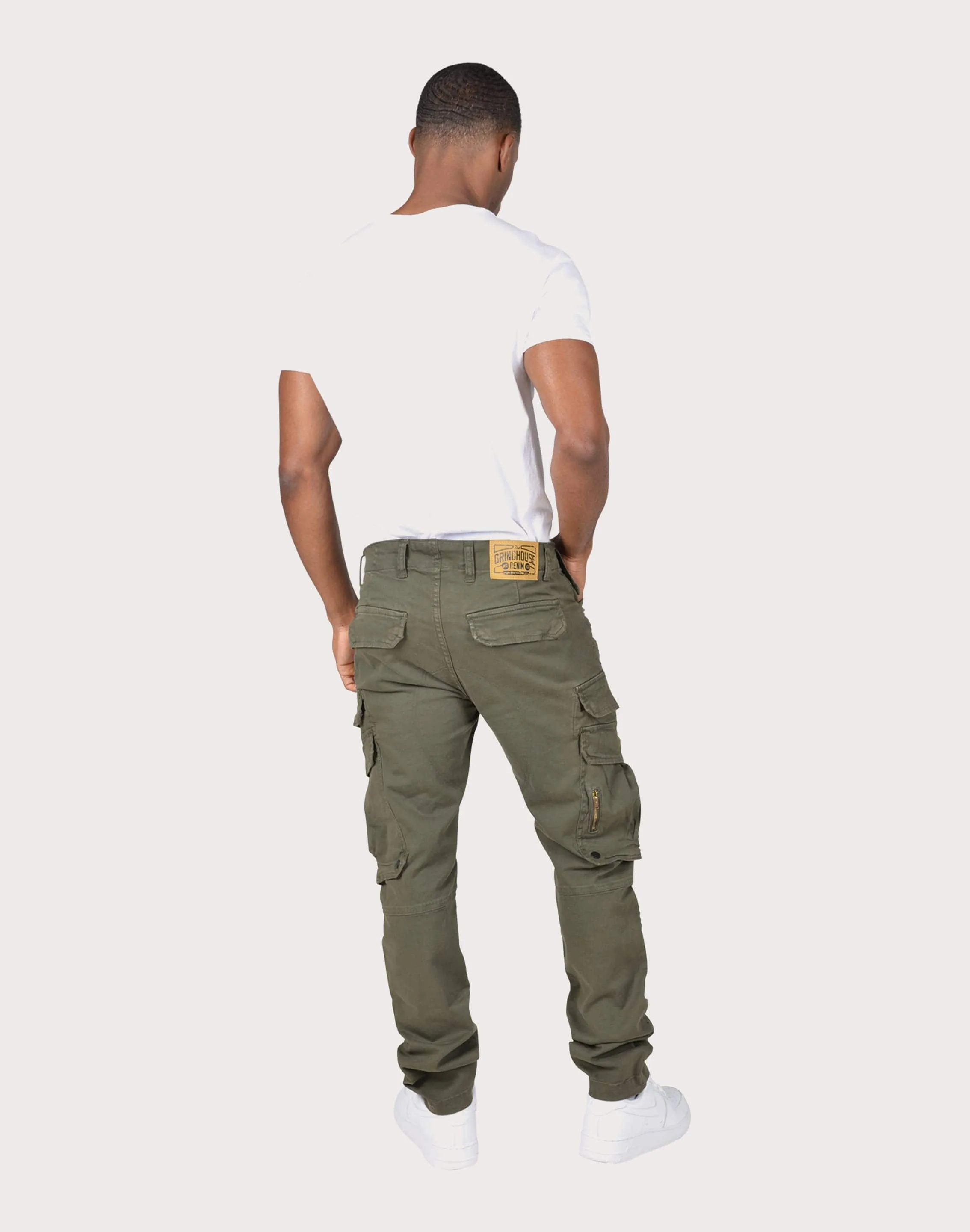 Breathable Stretch Fabric Grindhouse Twill Cargo Pocket Pants