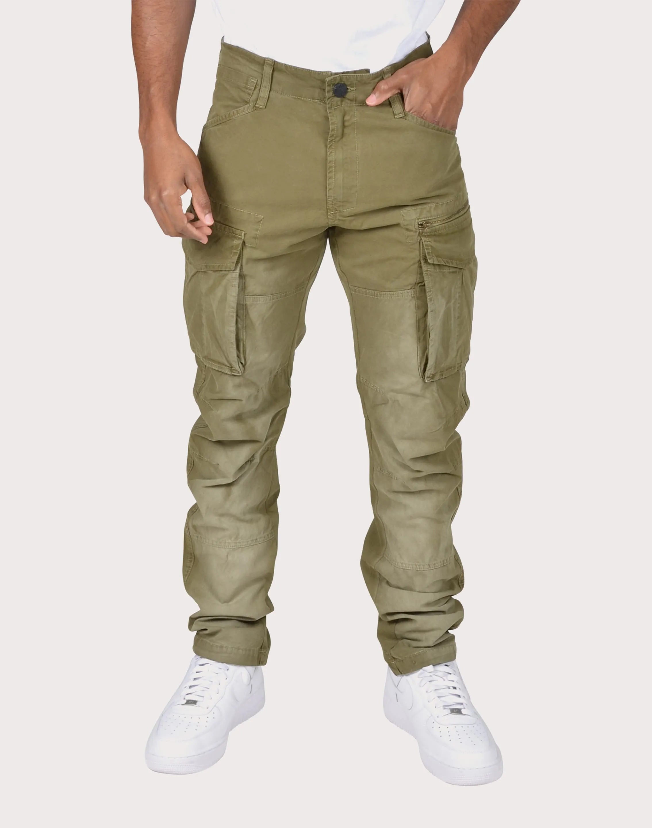 Flexible Waistline Layer Safe Grindhouse Twill Cargo Pocket Pants