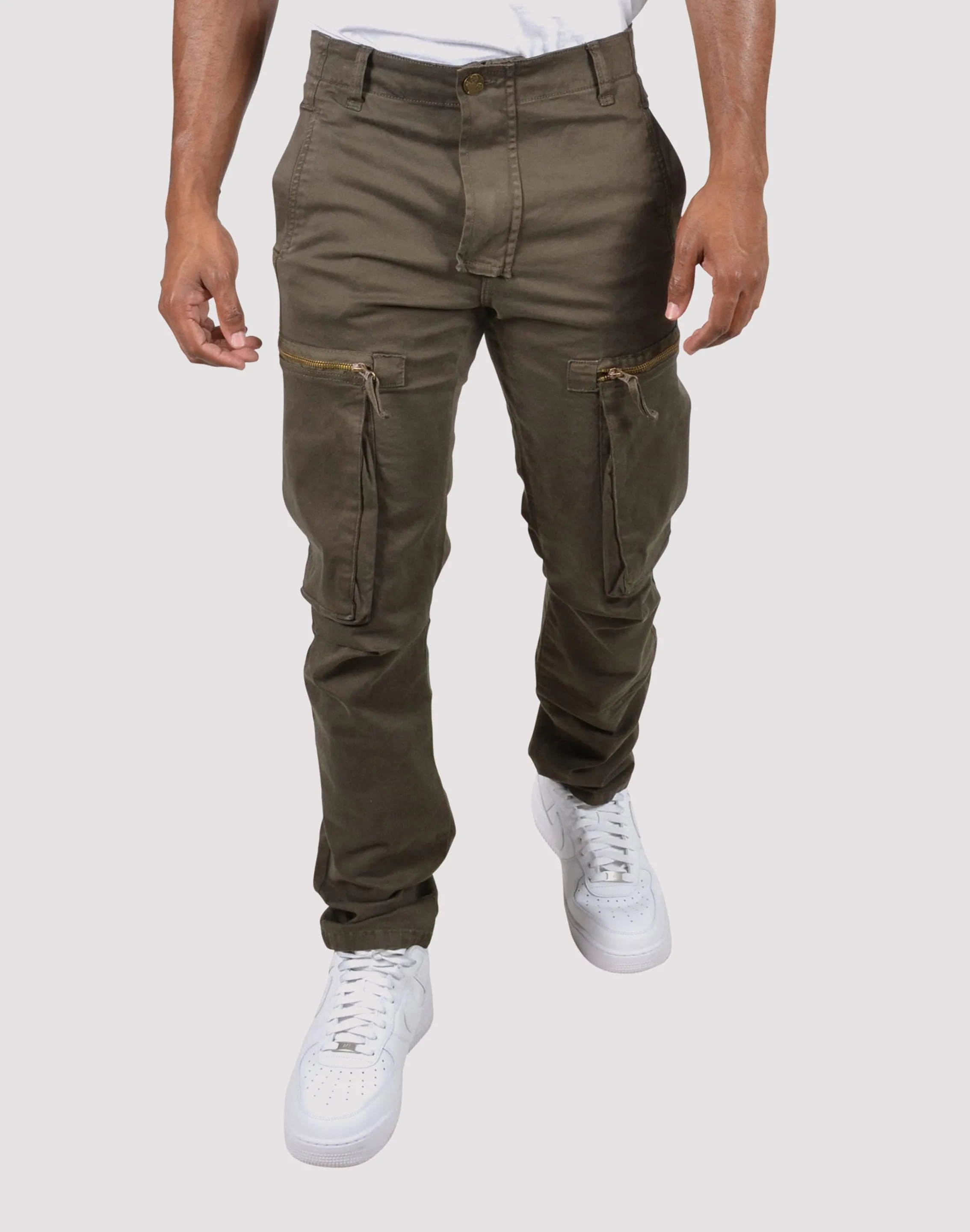 Grindhouse Twill Cargo Zip Pocket Pants StretchWaistband Stage Feel