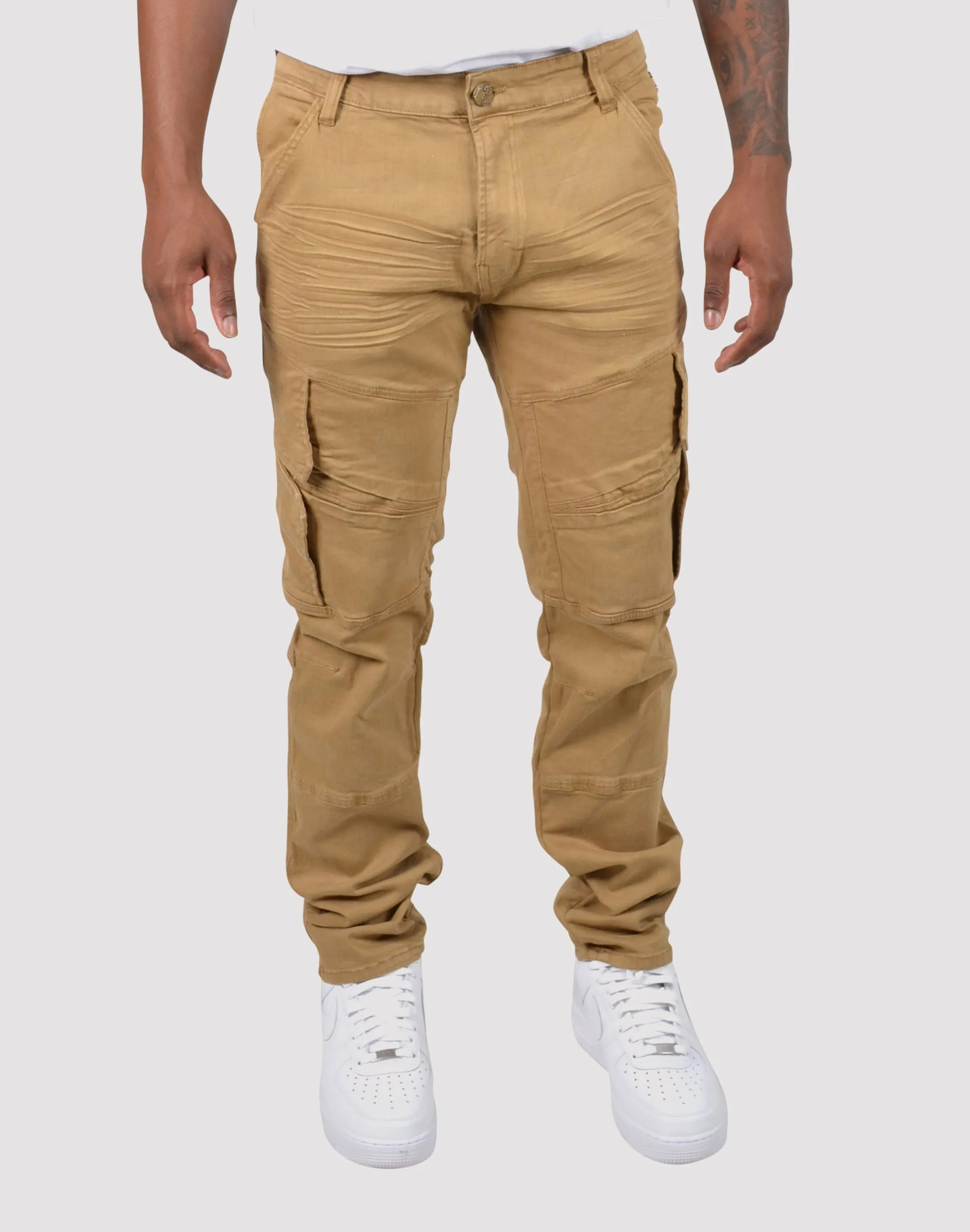Grindhouse Twill Front Angle Cargo Pants FormFitting Cut