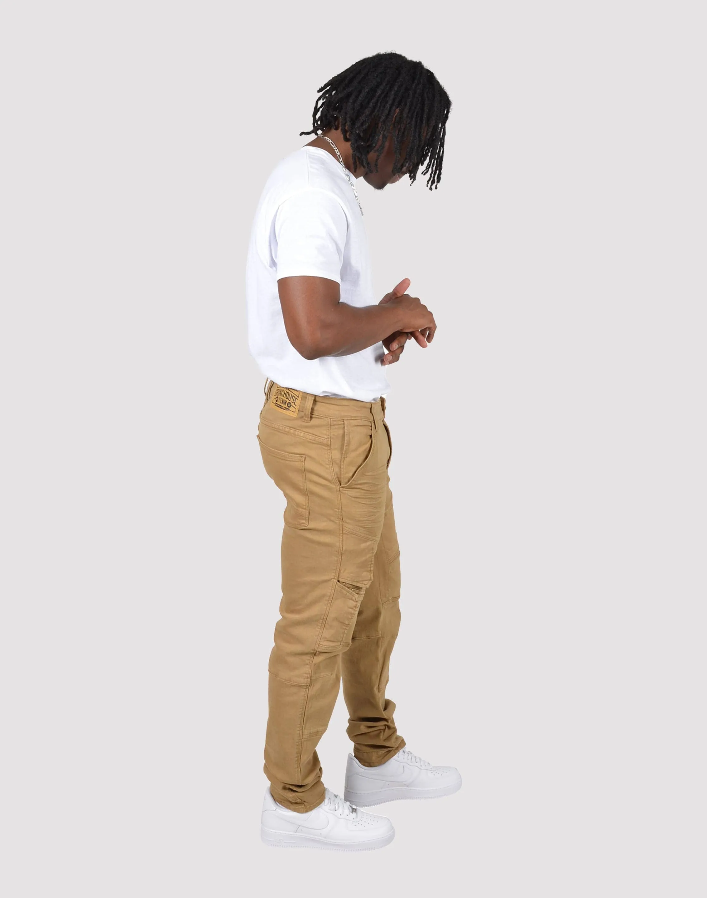 HeavyDuty Zipper Grindhouse Twill Front Angle Cargo Pants