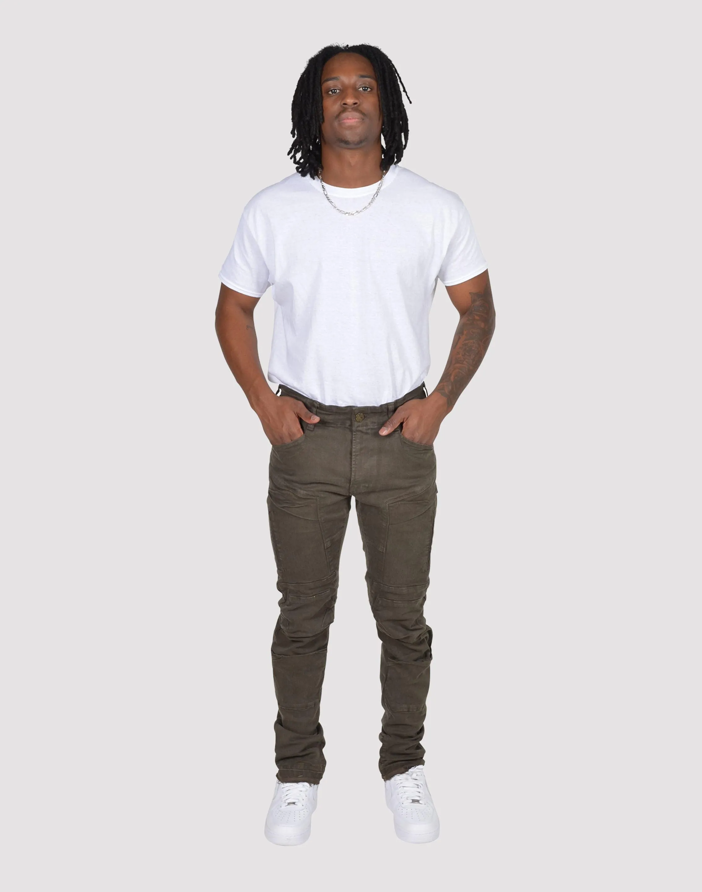 Grindhouse Twill Front Angle Cargo Pants Ice Fit
