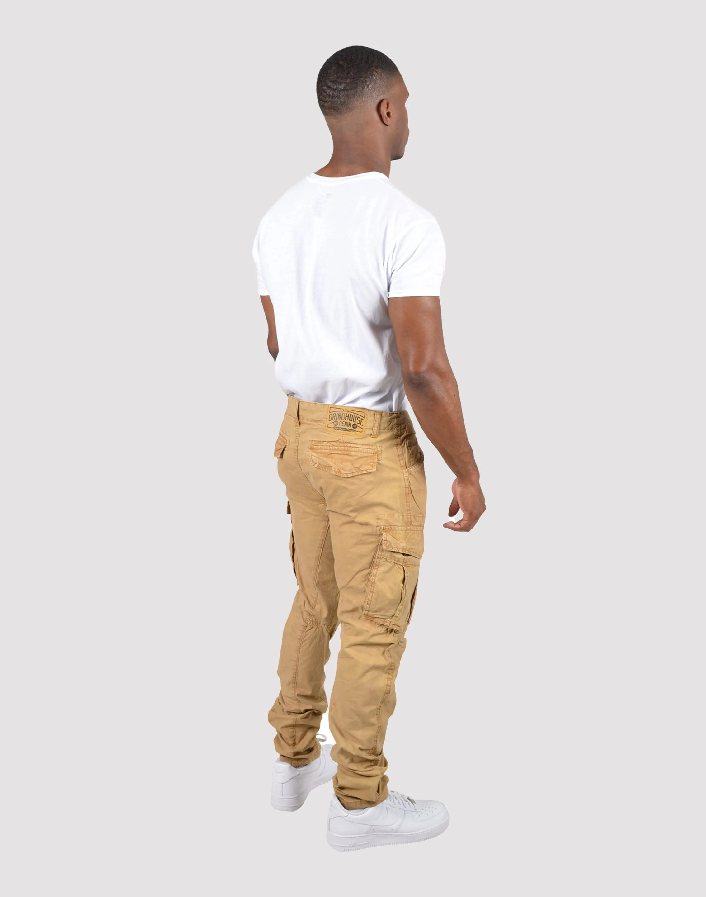 ElasticCuffDesign Universal Clasp Mechanism Grindhouse Twill Front Cargo Log Zip Rust Pants