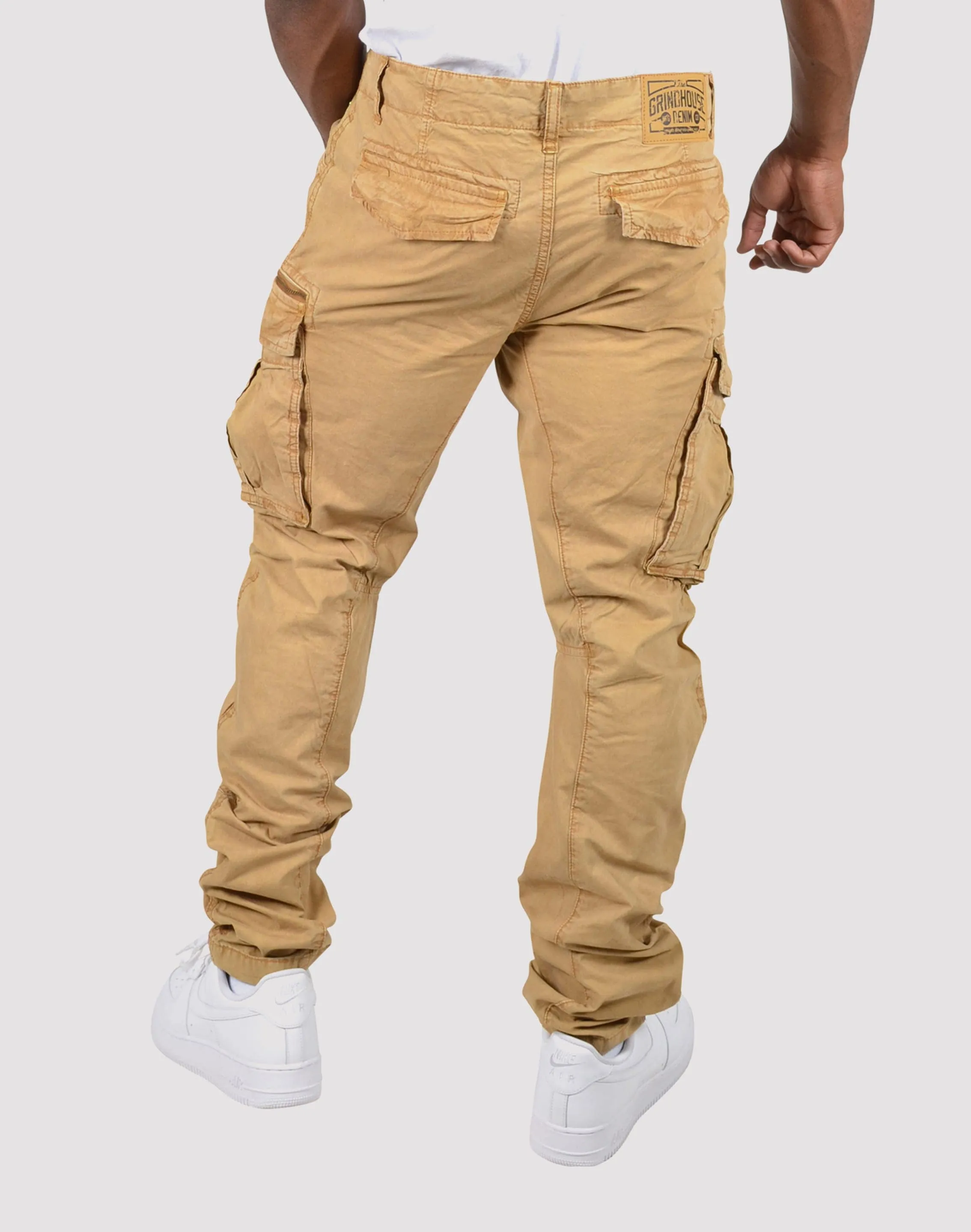 Grindhouse Twill Front Cargo Log Zip Rust Pants Focus Fit
