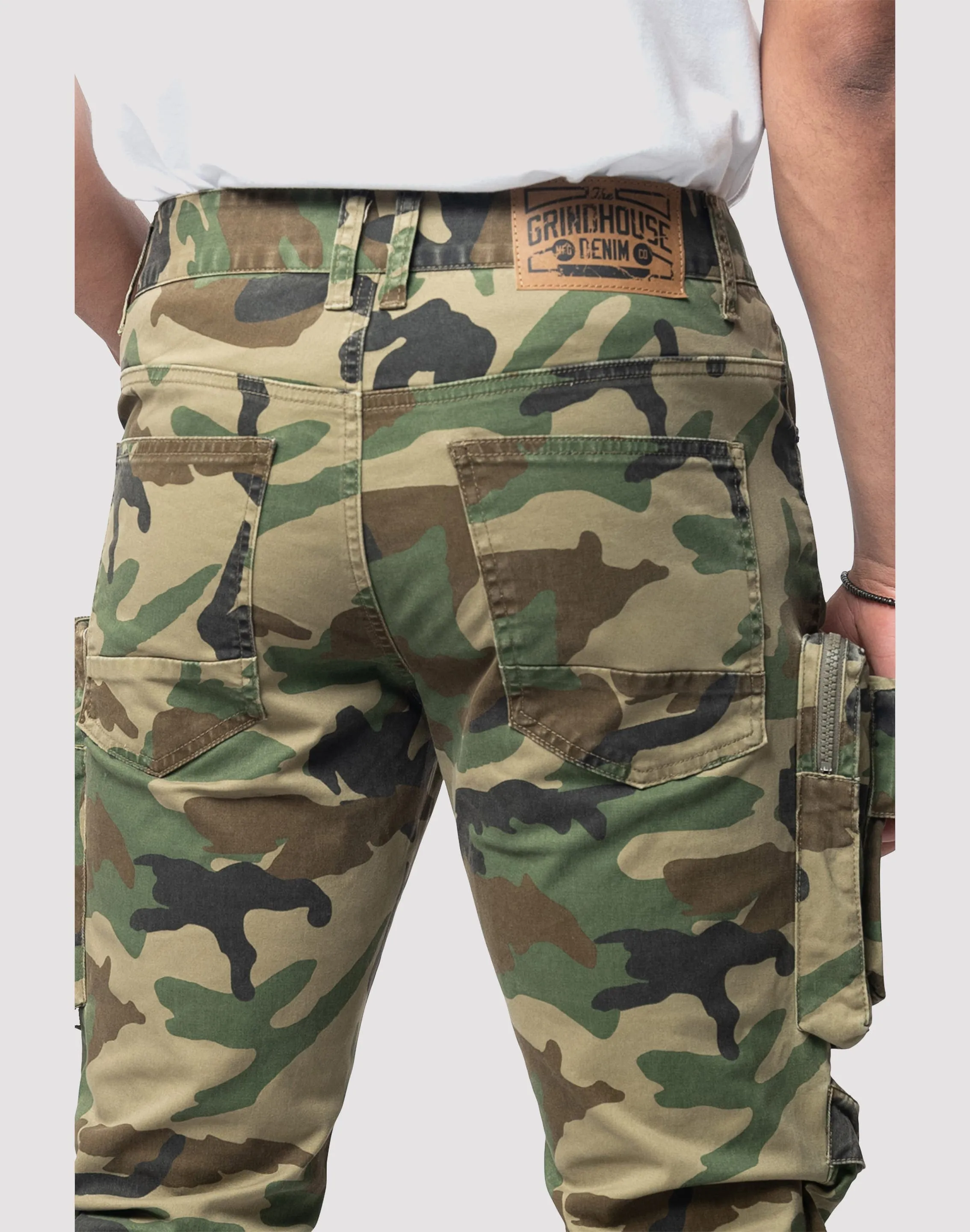 DurableStitching Run Core Grindhouse Twill Slim Fit Cargo Camo Pants