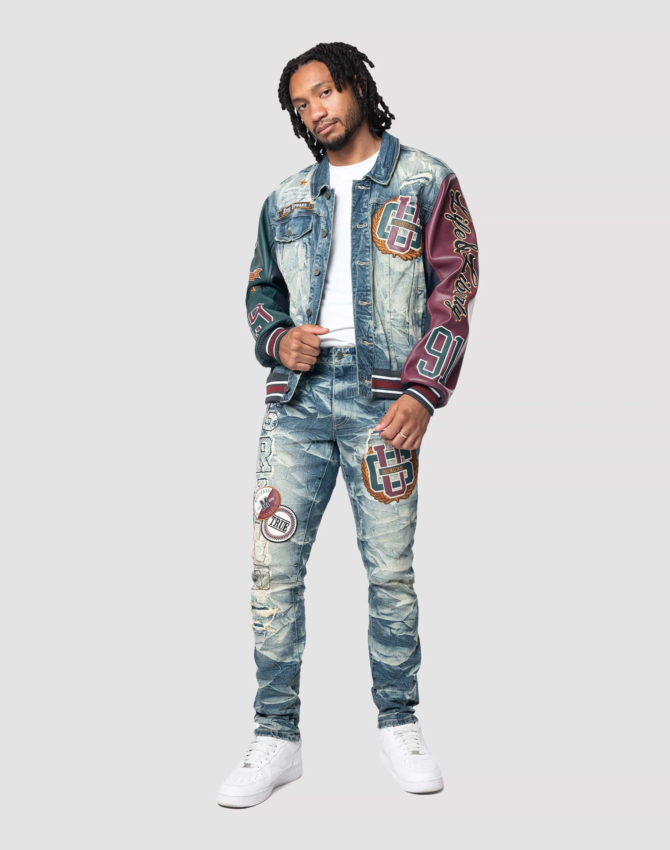 Grindhouse Varsity Slim Fit Alley Jeans City Soul